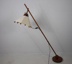 Rare Midcentury Wooden Floor Lamp by Domus, 1960s