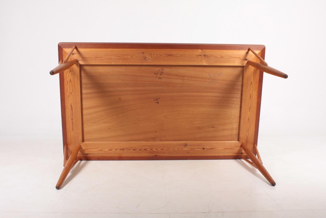 Rare Midcentury Work Table in Teak and Oak by Hans Wegner, 1950s 6