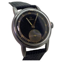 Vintage Rare Military Aviator c1944 Omega Caliber 30T2 Gents' Watch. Bullseye Gilt Dial.