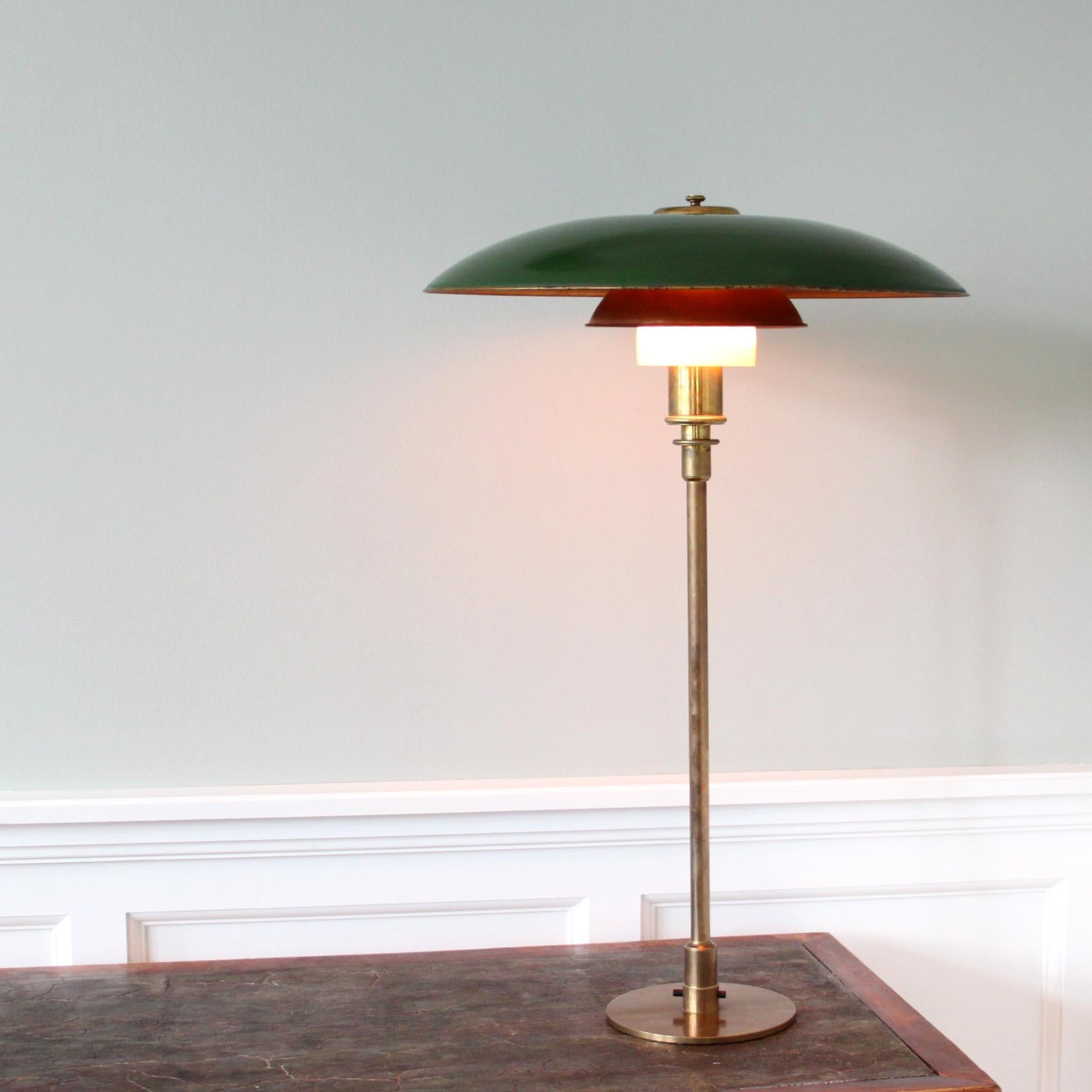 Scandinavian Modern Rare ´Millionaire´ Poul Henningsen Table Lamp, Denmark 1930s For Sale