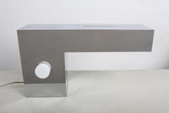 Lámpara de escritorio o de mesa cromada con brazo en voladizo, diseño exclusivo de Milo Baughman para Kovacs, modelo 3085