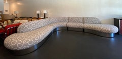 Rare Milo Baughman for Thayer Coggin Serpentine Sectional Sofa