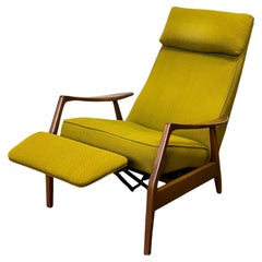 Rare Milo Baughman Midcentury Modern Reclining Lounge Armchair