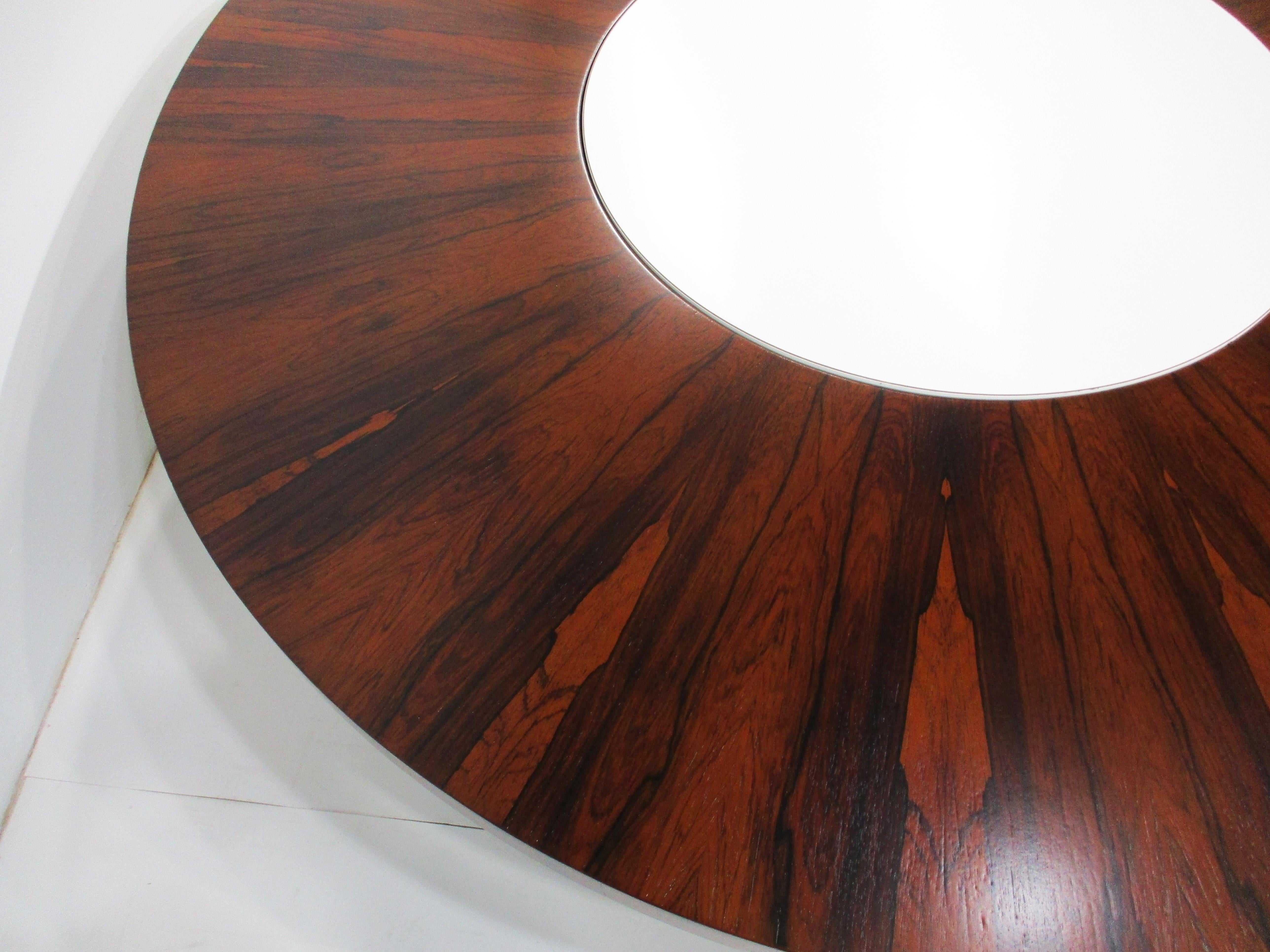 Bois Rare table basse tournante en palissandre de Milo Baughman pour Thayer Coggin en vente