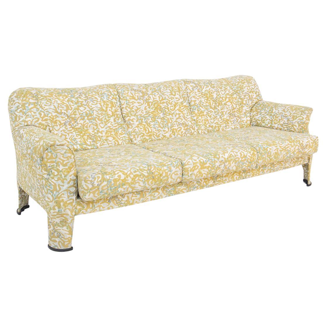 Rare Sofa in Fabric in the Style of Milo Baughman
