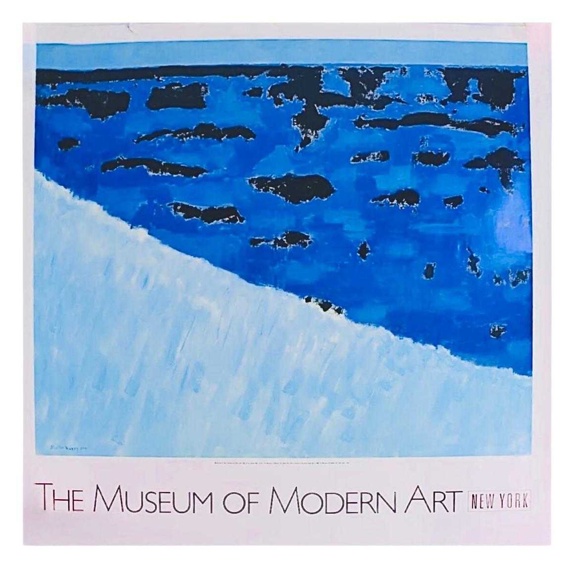 Raro poster per la mostra di Milton Avery al MoMA Erbe marine e mare blu 1958 in vendita