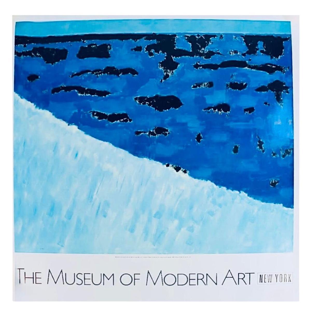 Rare Milton Avery Museum of Modern Art Exhibition Lithograph Poster Sea Grasses For Sale