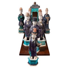 Rare, Ming-Dynasty, Terracotta Figural Procession