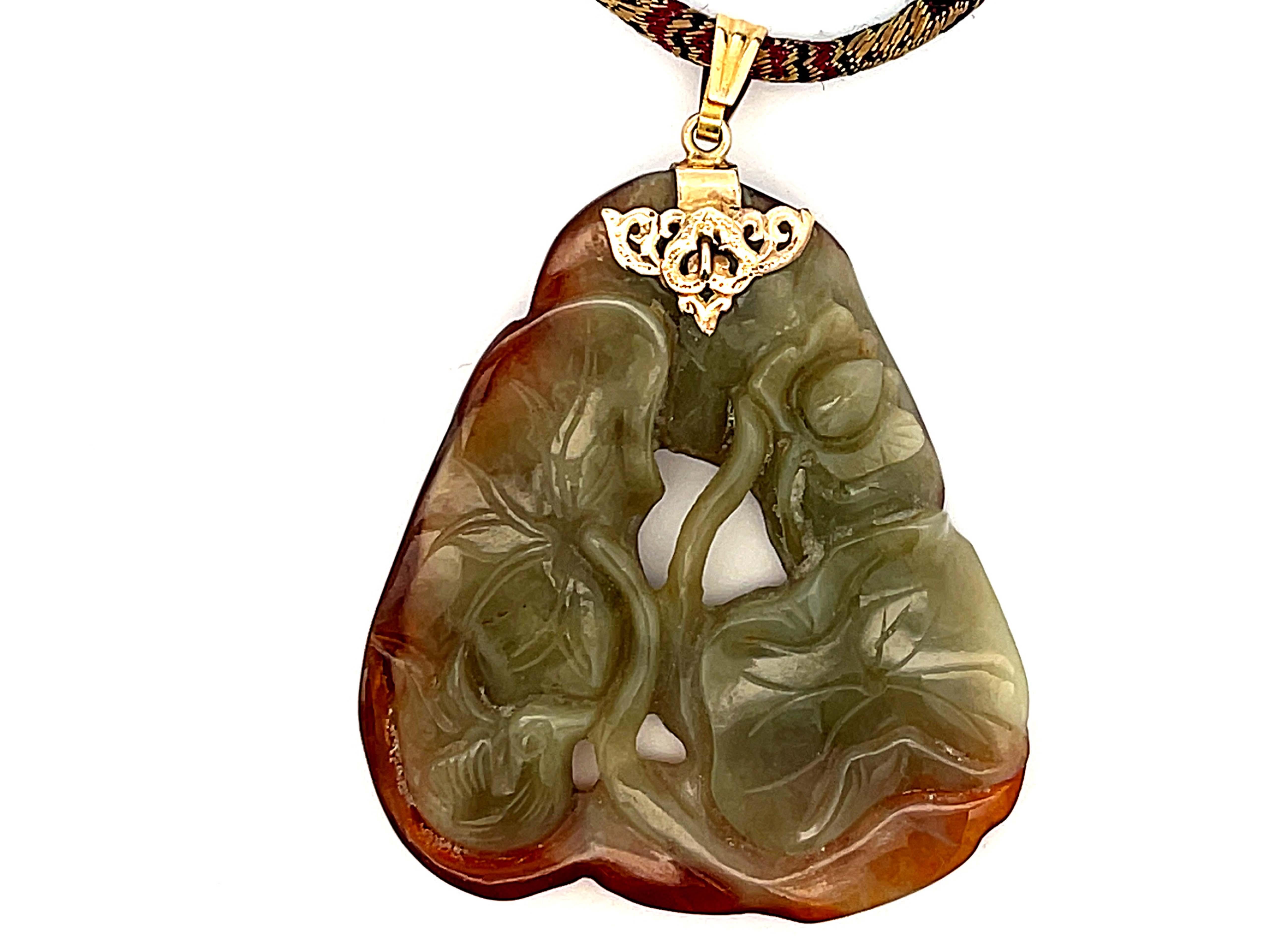 orange jade necklace