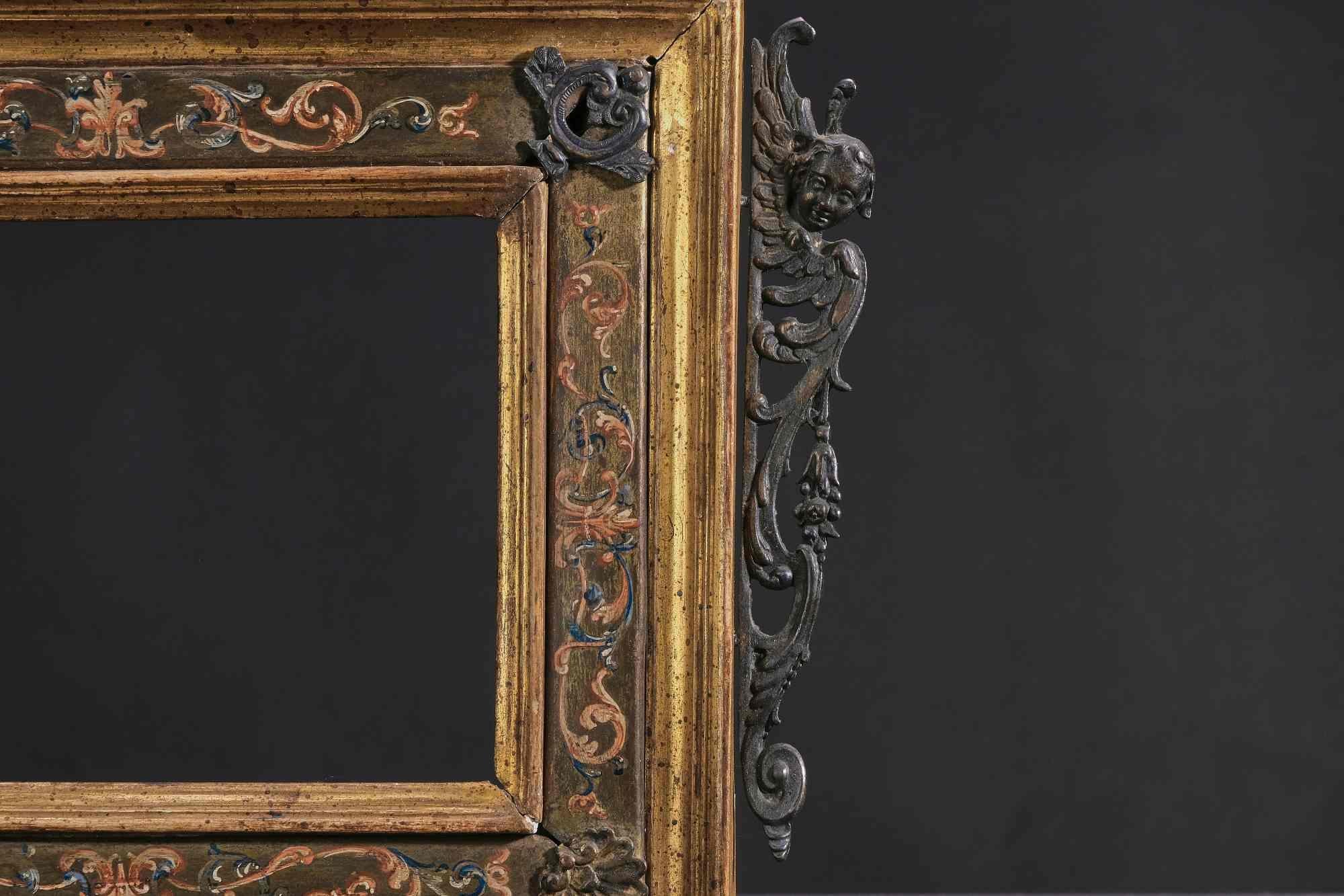 Seltener Miniatur-Rahmen, Rom 17. Jahrhundert (Vergoldet) im Angebot