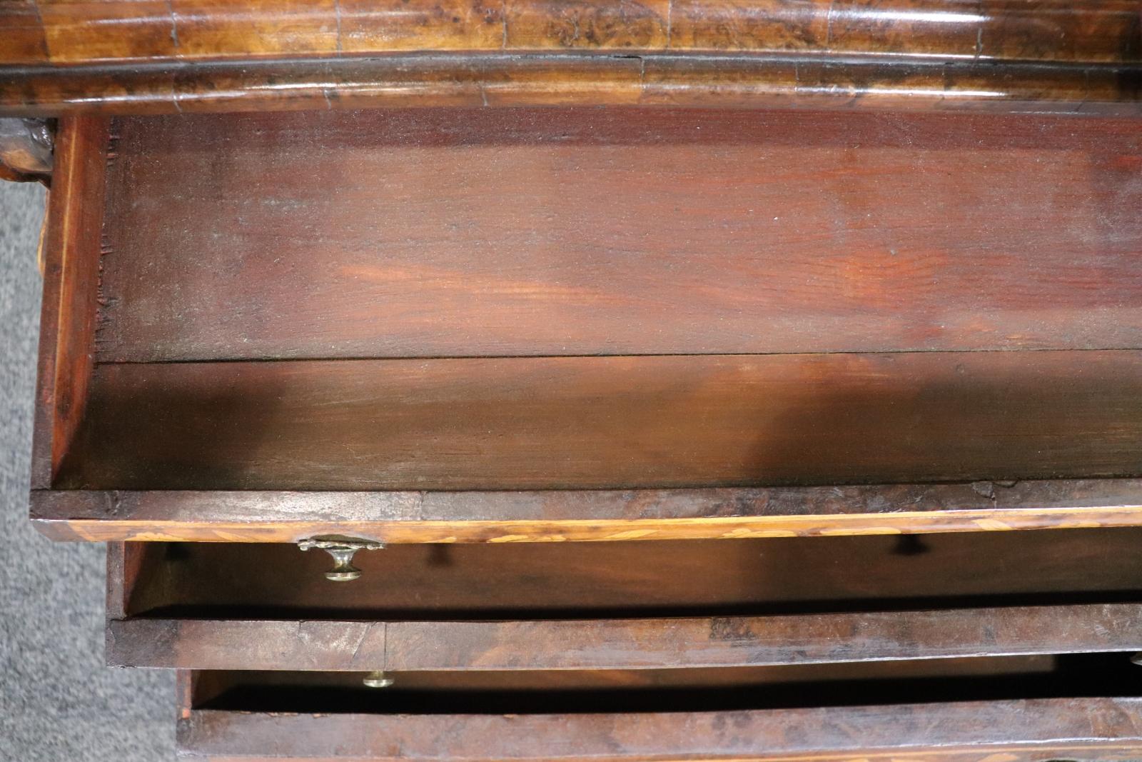 Rare boîte à échantillons ou à bijoux pour vendeur en marqueterie hollandaise miniature en vente 4