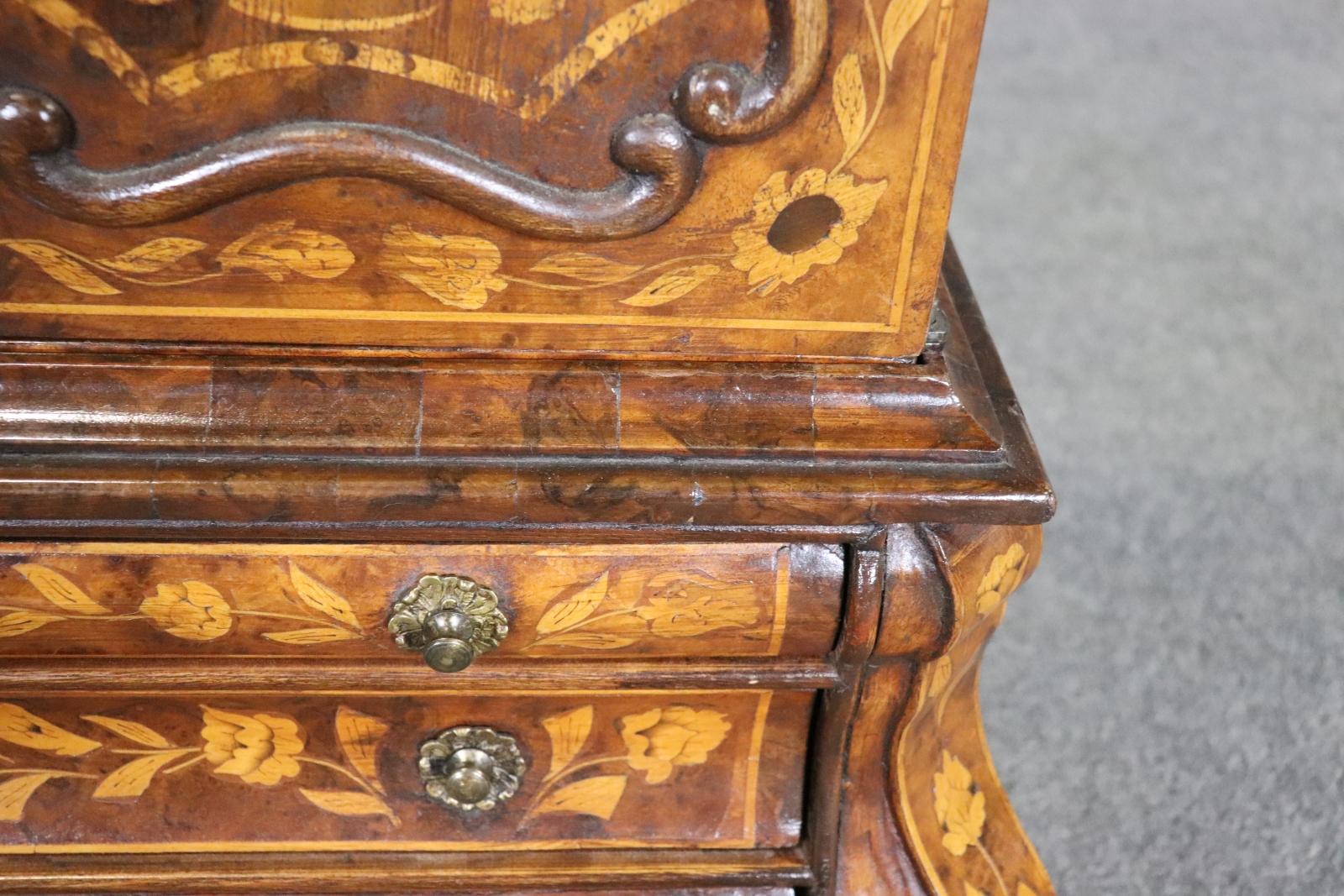 Rare boîte à échantillons ou à bijoux pour vendeur en marqueterie hollandaise miniature en vente 5