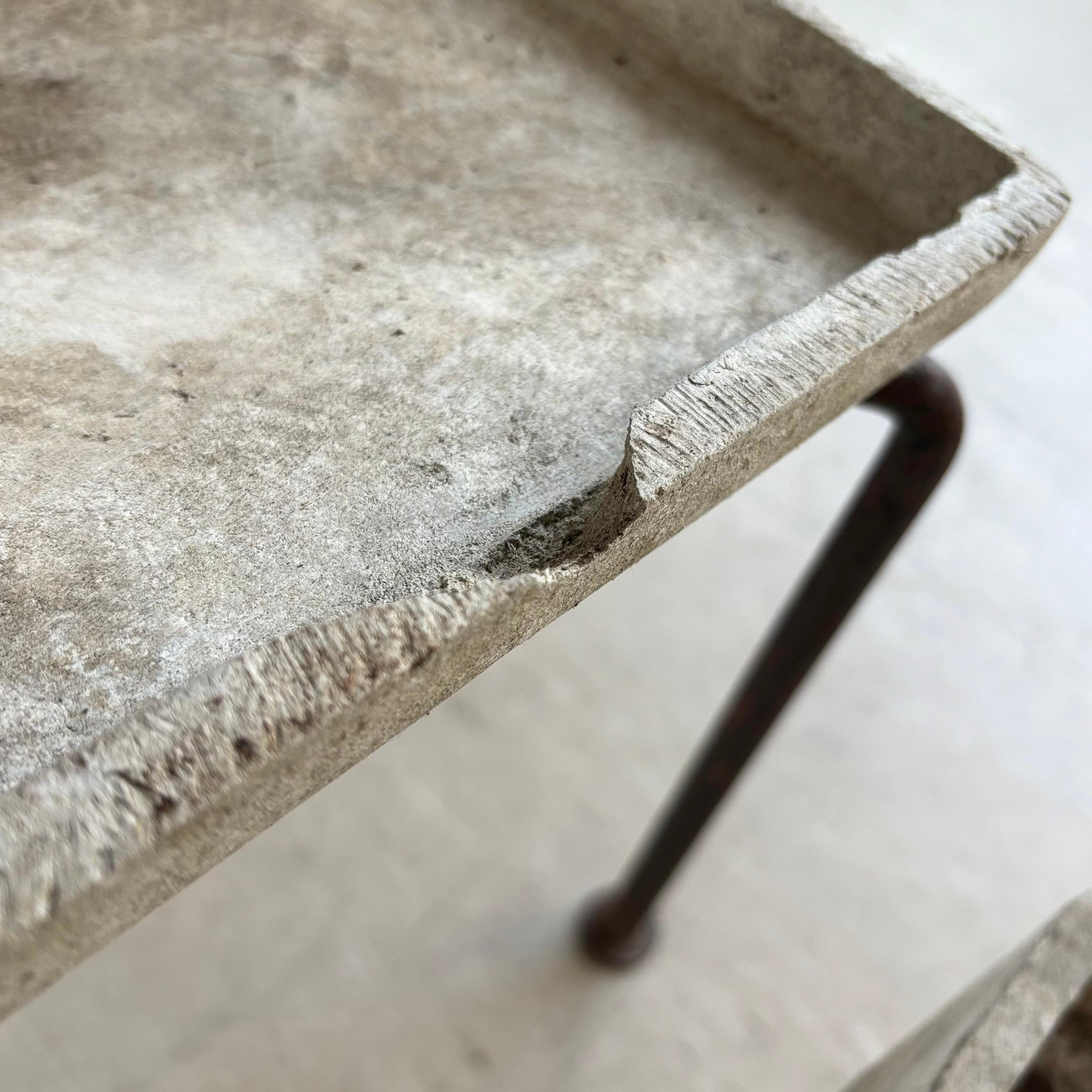 Rare Minimalist 'Caslon' concrete planter by Swiss designer, Bruno Rey, 1959 For Sale 8