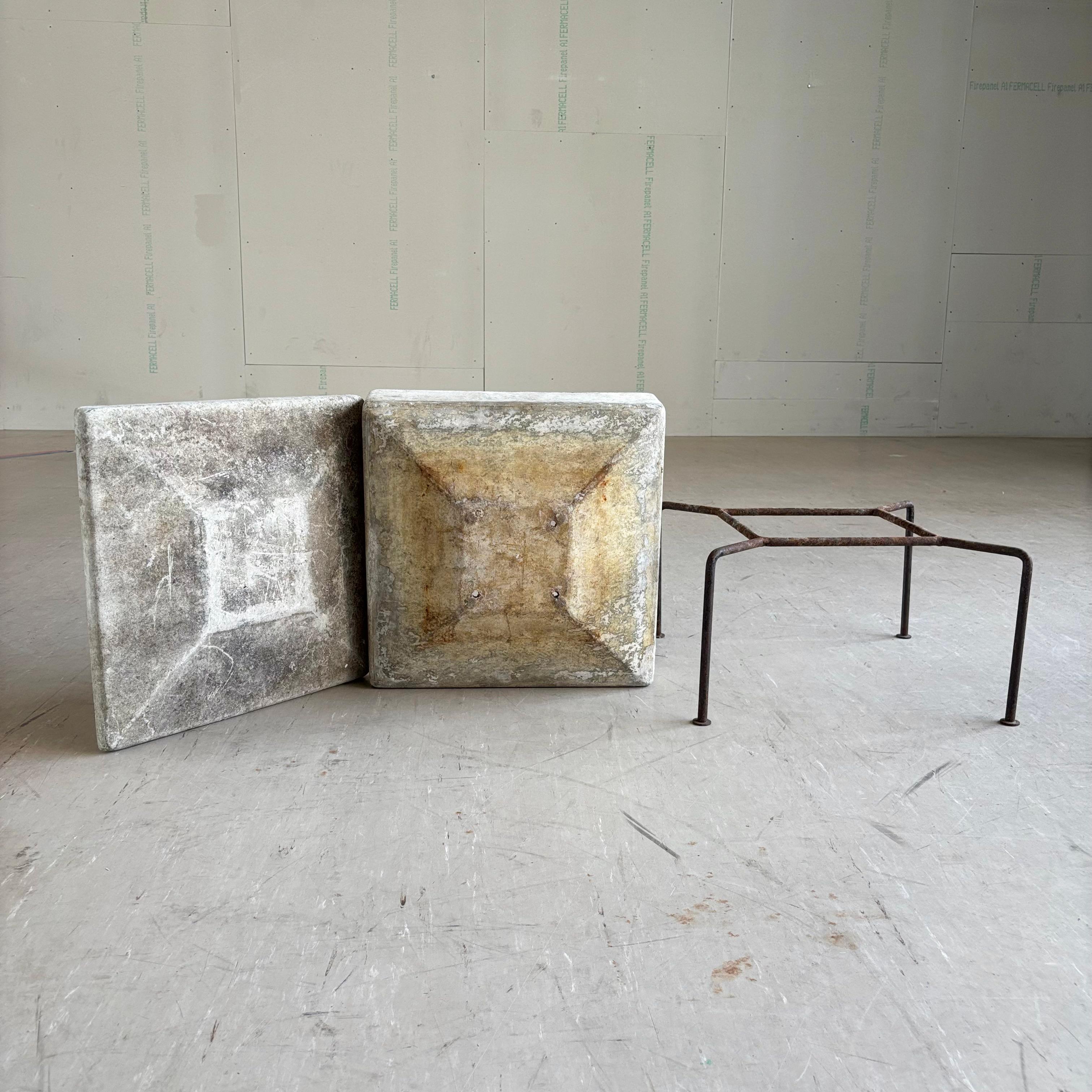 Rare Minimalist 'Caslon' concrete planter by Swiss designer, Bruno Rey, 1959 For Sale 1