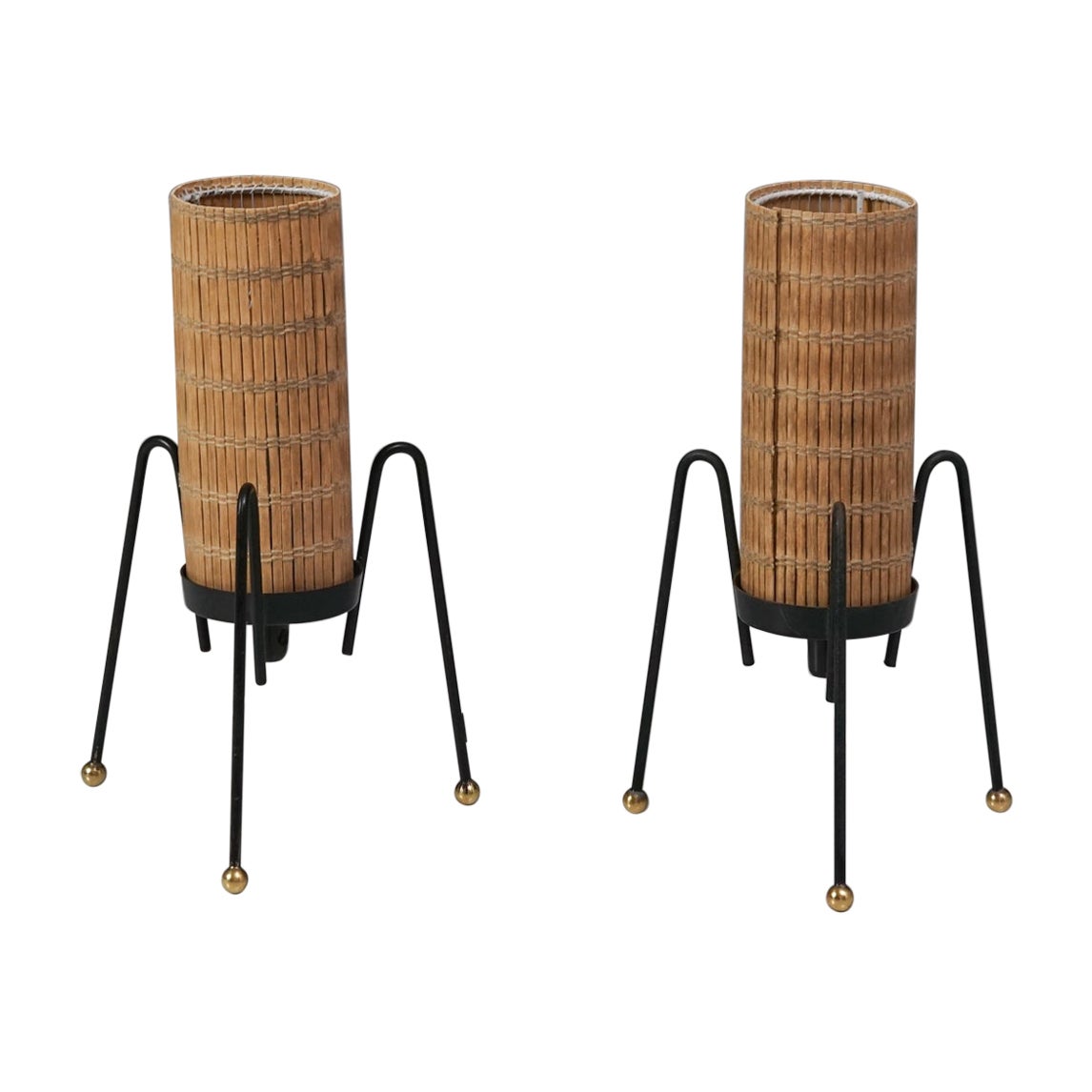 Rare lampade da tavolo minimaliste, Itsu, anni '60 in vendita