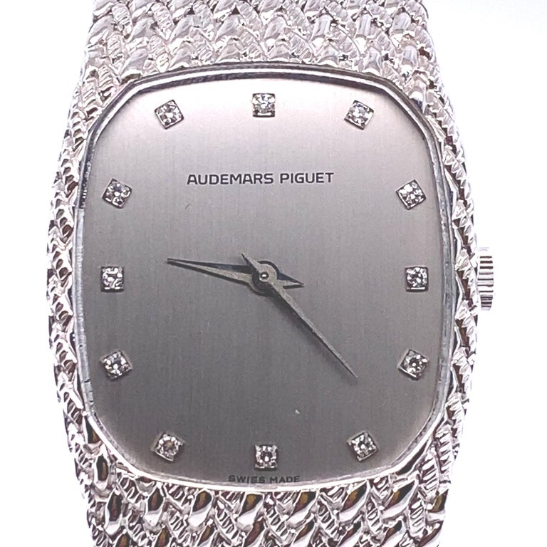 Rare, Mint, Audemars Piguet Vintage 18K White Gold Bracelet Watch at ...