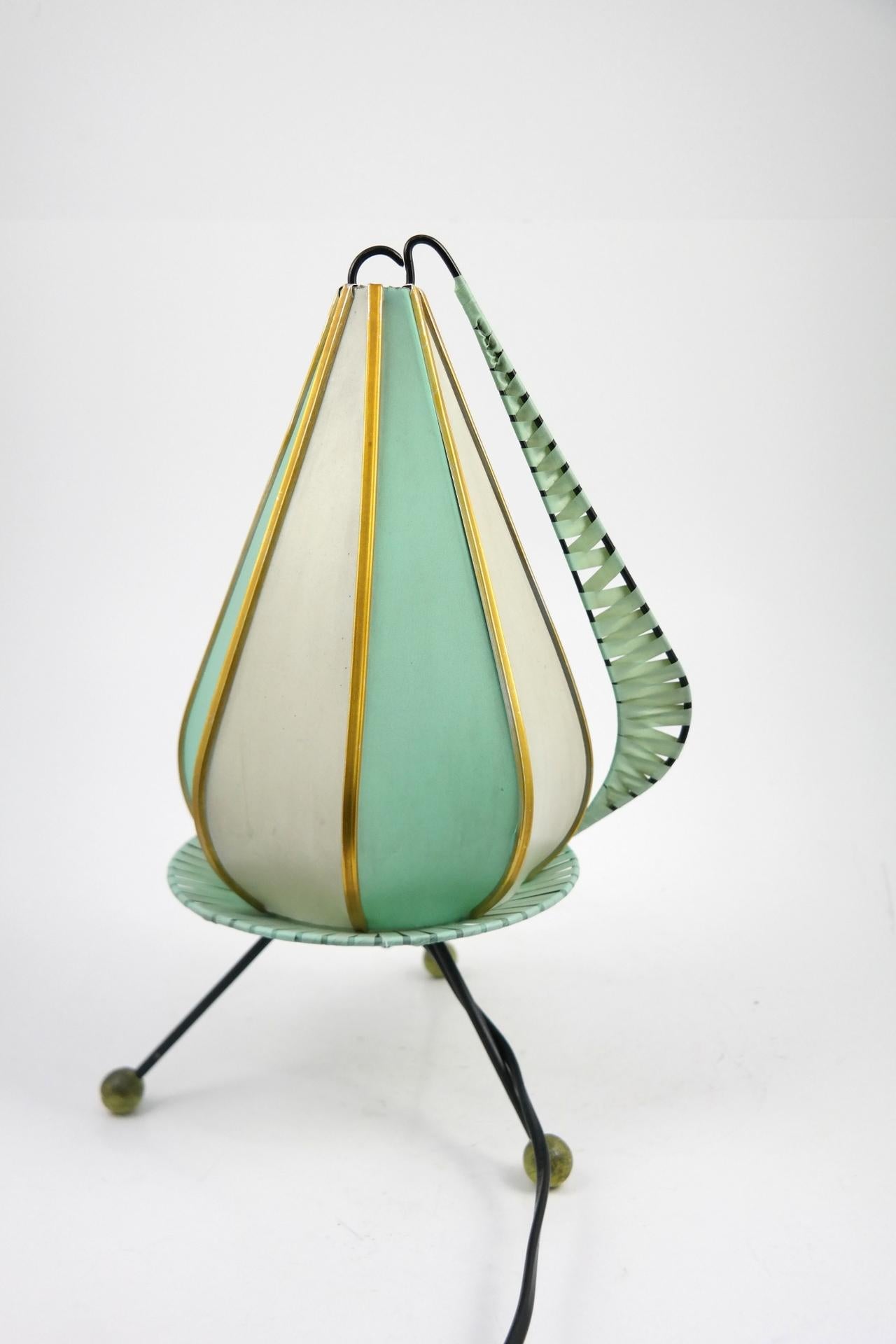 Mid-20th Century Rare Mint Table Lamp, Handmade, 1960s