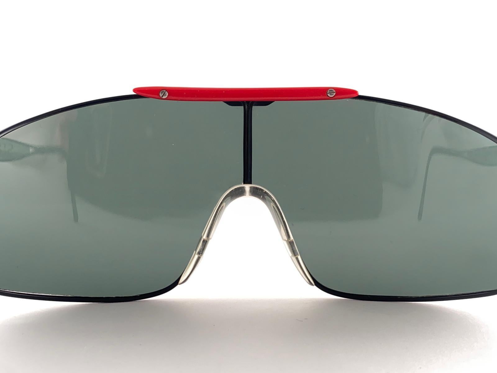 Seltener mintfarbener Vintage Alpina Stratos  Sonnenbrille 1980er Jahre Westdeutschland im Angebot 3