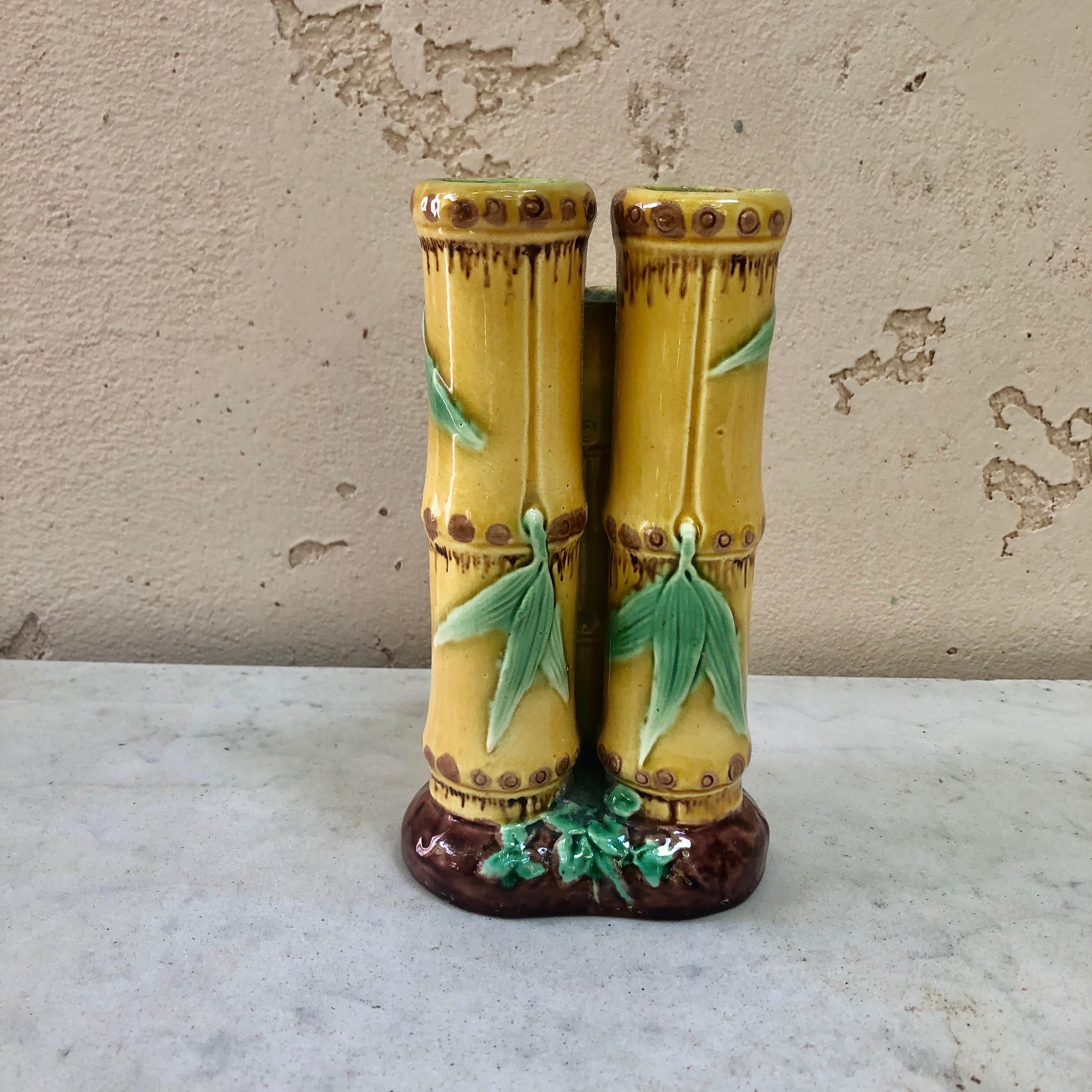 English Rare Minton Majolica Posy Vase, circa 1875 For Sale