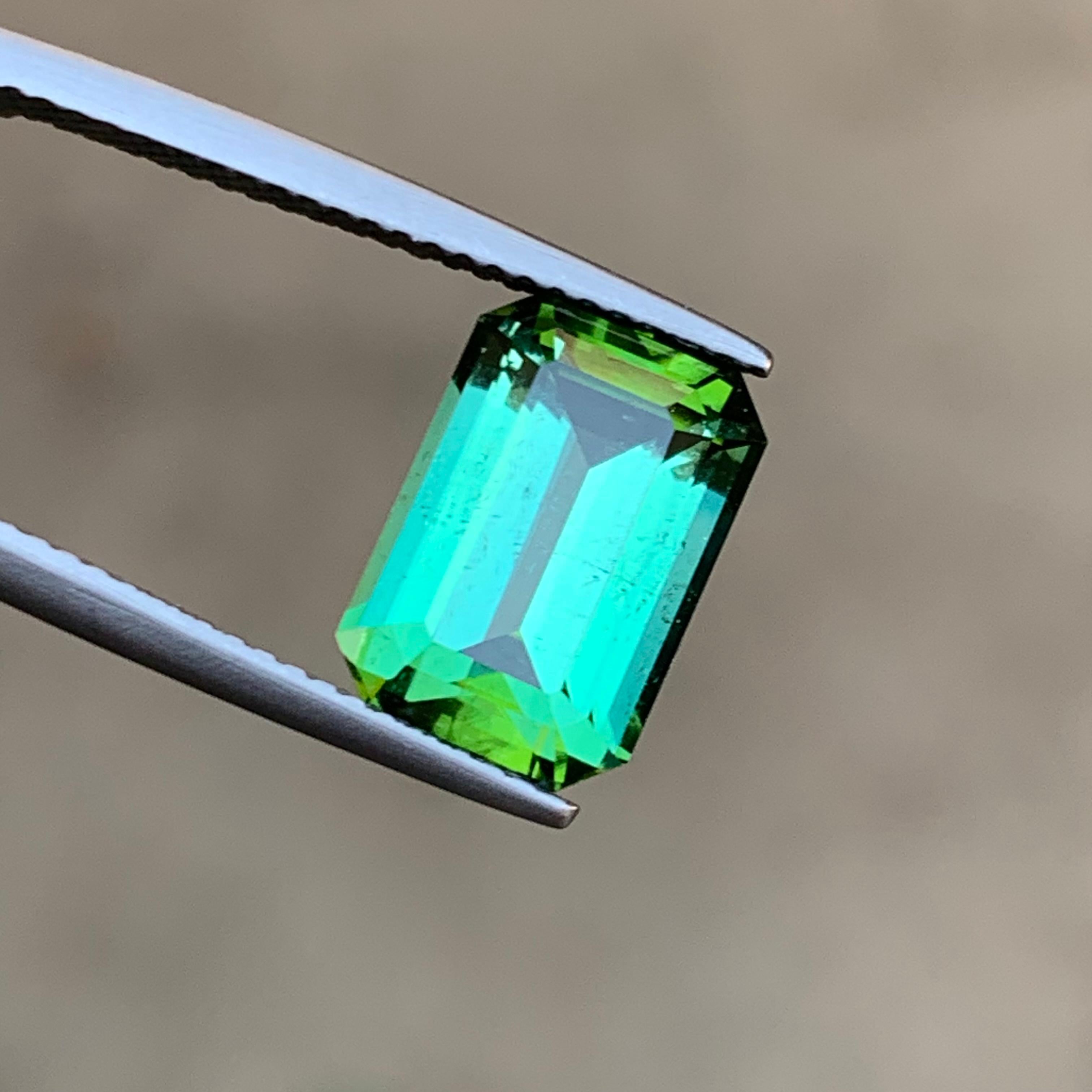 Rare Minty Green Natural Tourmaline Anneau, Pendentif Loose Gemstone 4.85 Ct-Jewelry en vente 5