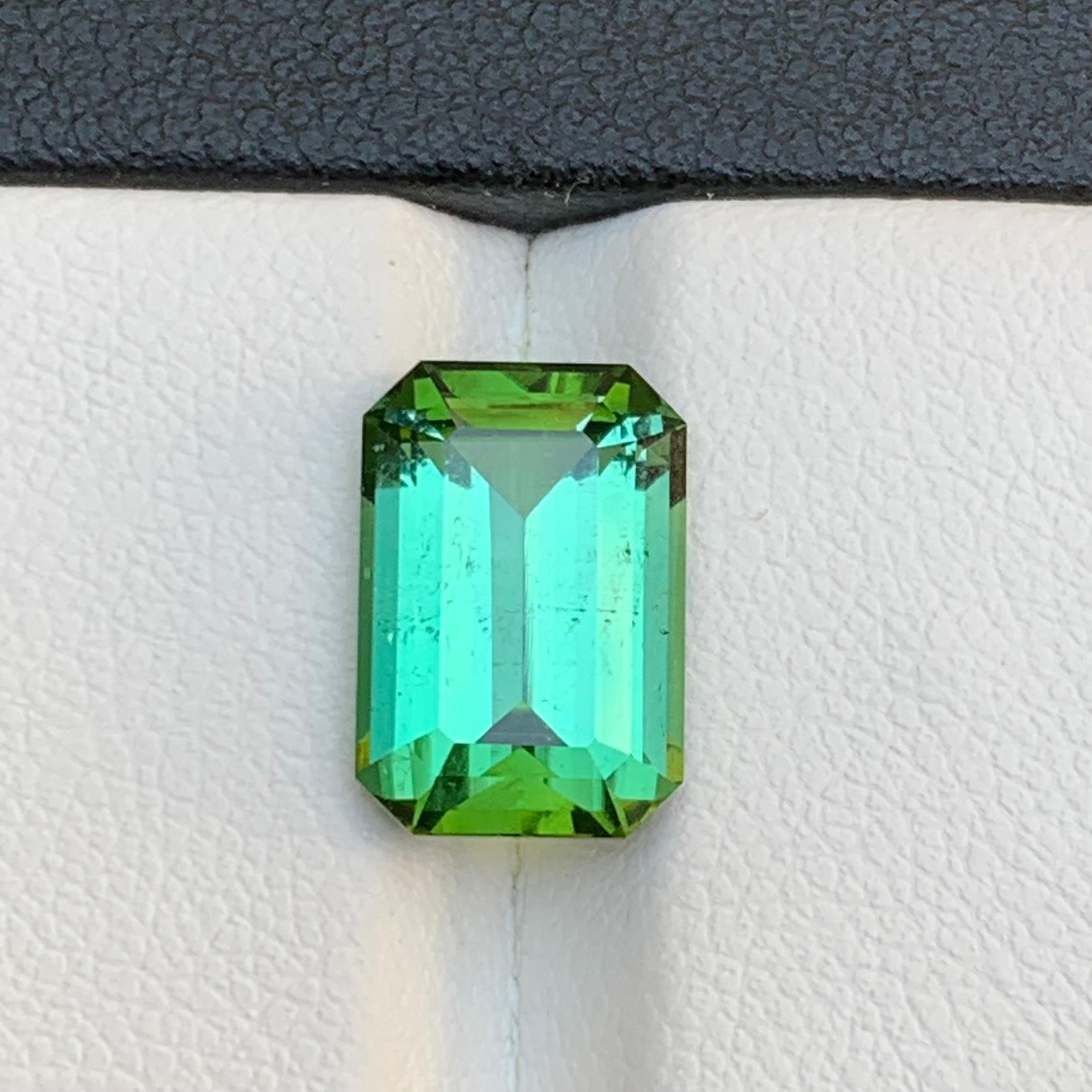 Rare Minty Green Natural Tourmaline Anneau, Pendentif Loose Gemstone 4.85 Ct-Jewelry Unisexe en vente