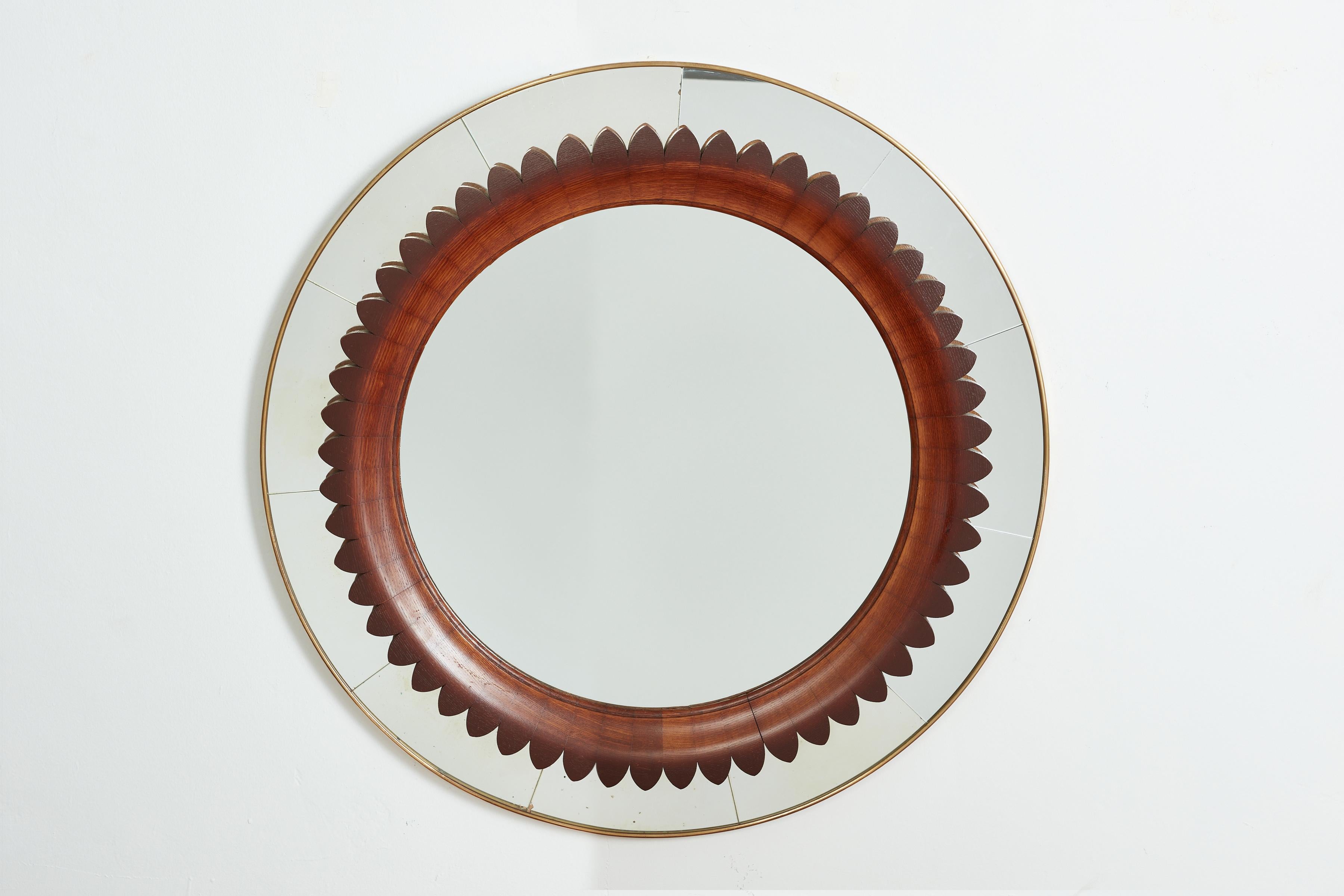 Italian Rare mirror by Fratelli Marelli  For Sale