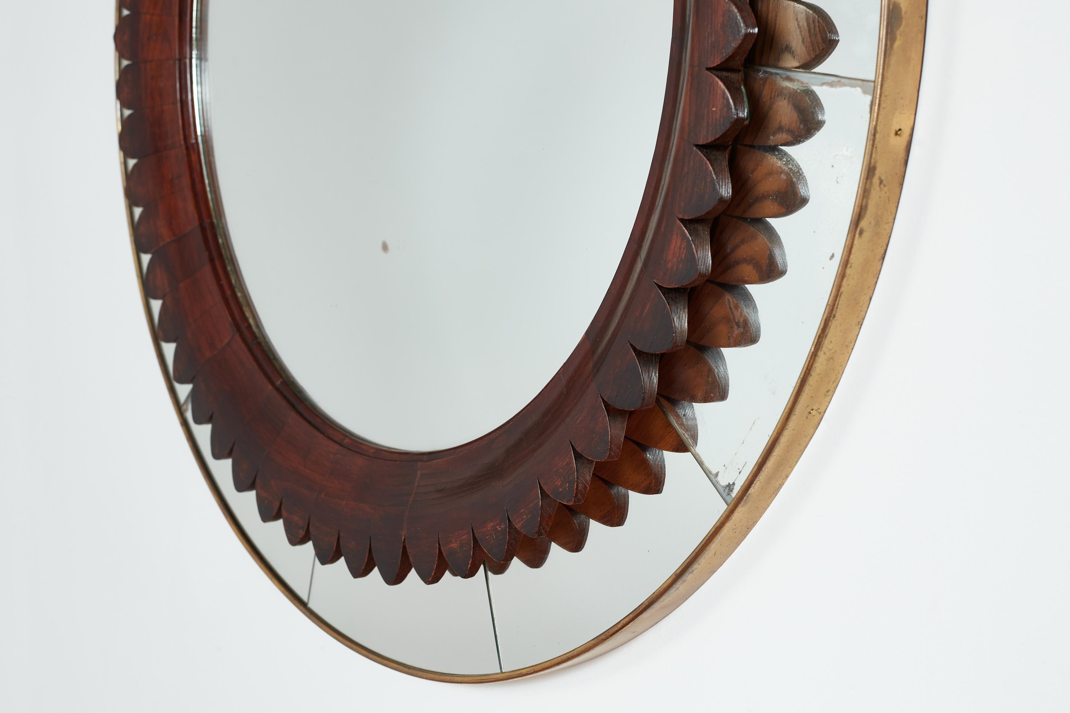 Rare Mirror By Fratelli Marelli In Good Condition For Sale In Beverly Hills, CA