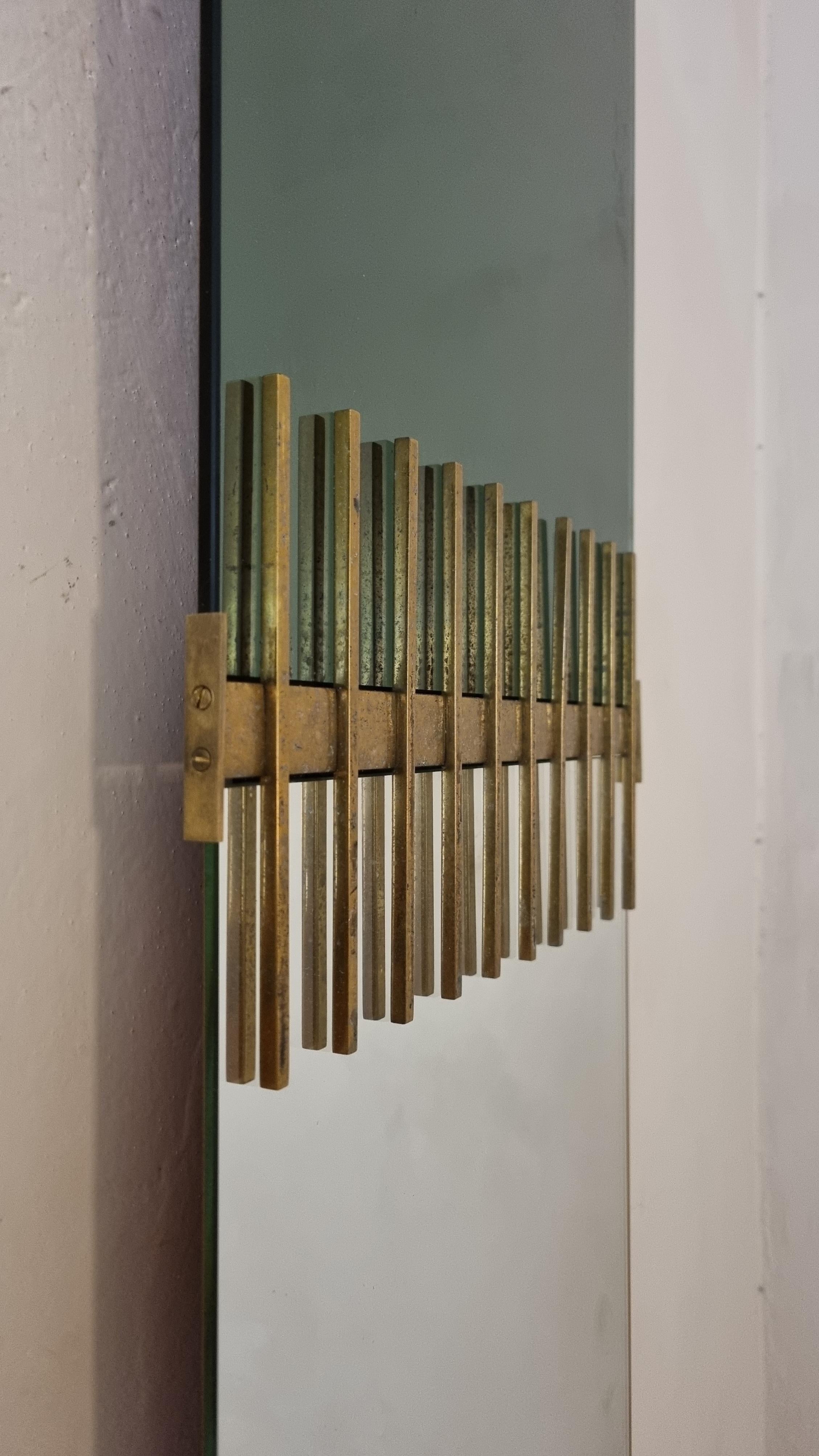 Mid-Century moderno Rare mirror designed by Ettore Sottsass for Santambrogio & De Berti, 1962 in vendita