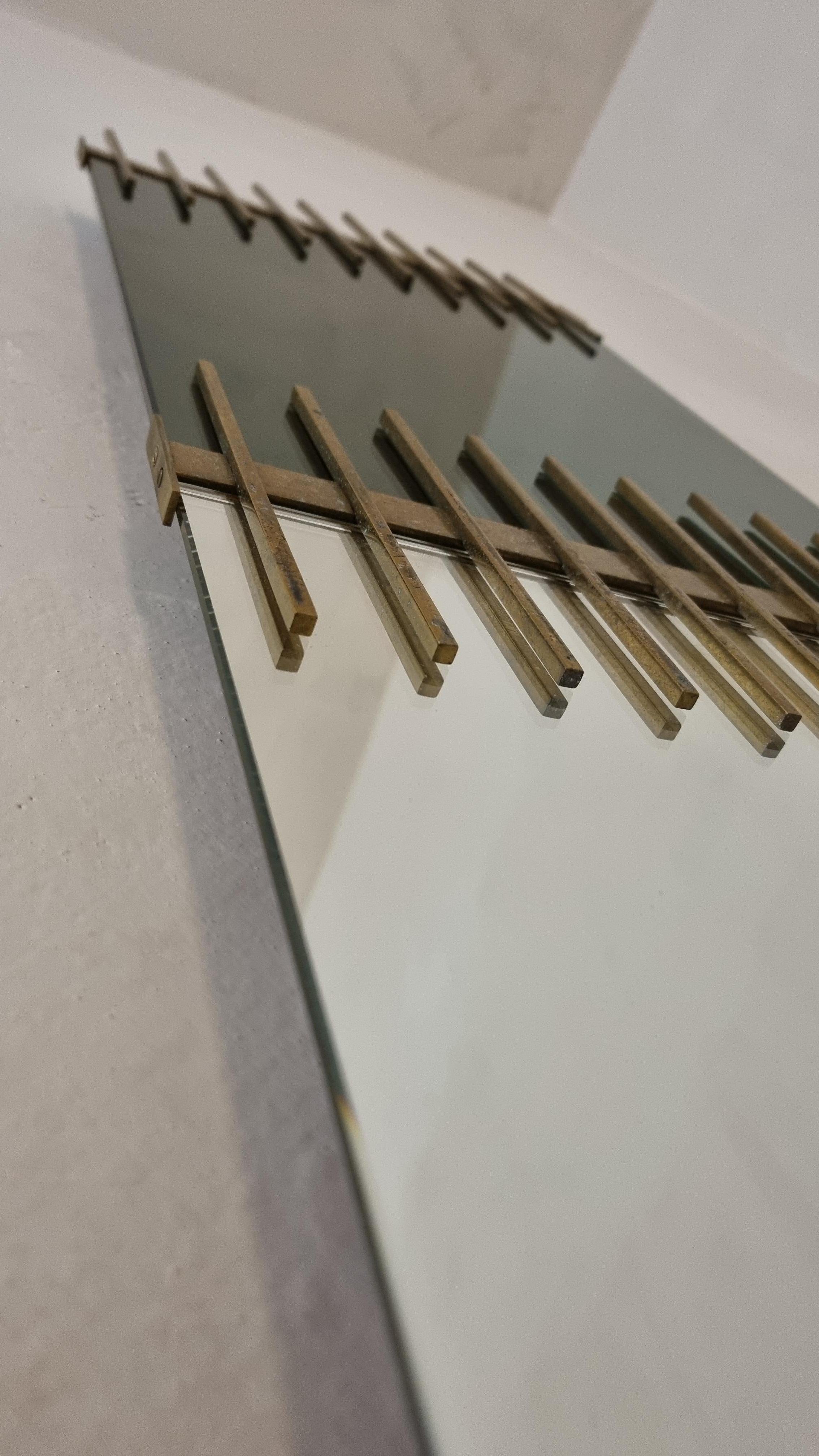 Mid-20th Century Rare mirror designed by Ettore Sottsass for Santambrogio & De Berti, 1962 in vendita
