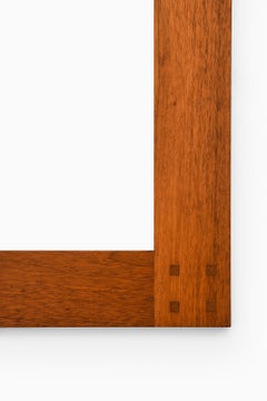 Rare Mirror with Mahogany Frame by Uno & Östen Kristiansson, 1950s