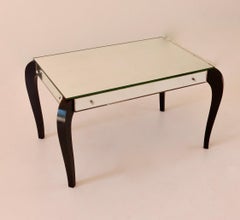 Rare Mirrored Glass Occasional Side Table, 1935