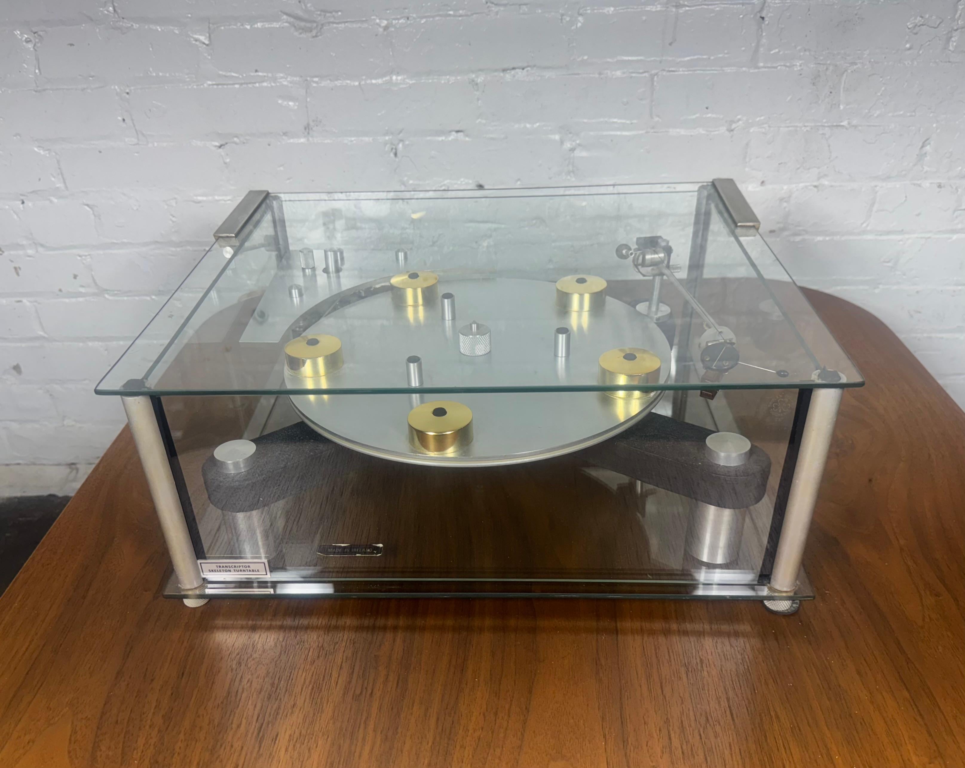 Alluminio Raro giradischi Mitchell Transcriptor Skeleton, 