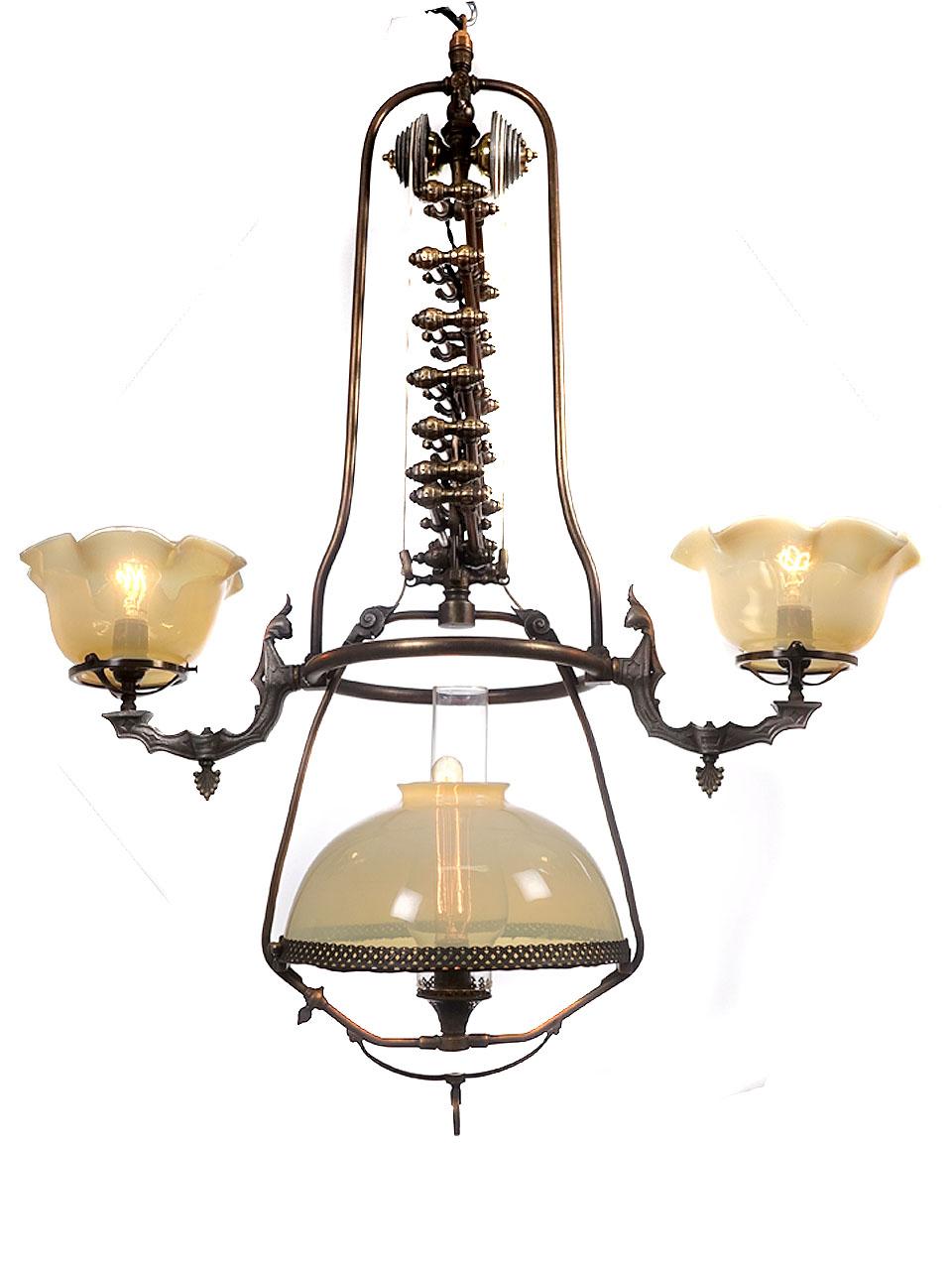 Victorian Rare Mitchell Vance Scissor Gas Lamp