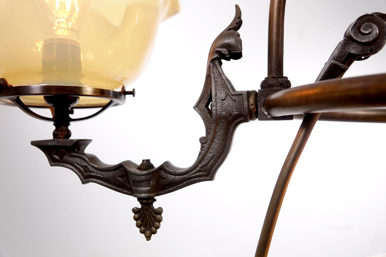 19th Century Rare Mitchell Vance Scissor Gas Lamp