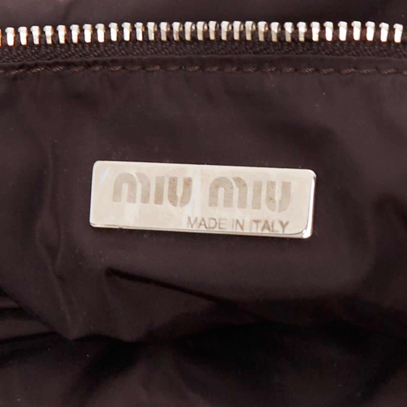 rare MIU MIU 2003 Runway purple peach velour wooden frame crossbody bag For Sale 5