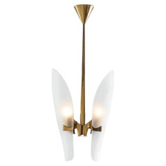 Rare Mod. 1636 Max Ingrand Pendant for Fontana Arte. Italy, 1950's.