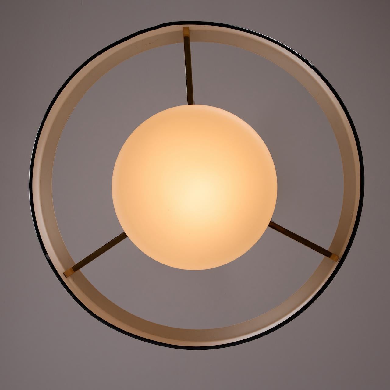 Rare Model 1158 Ceiling Light by Bruno Gatta Stilnovo In Good Condition For Sale In Los Angeles, CA