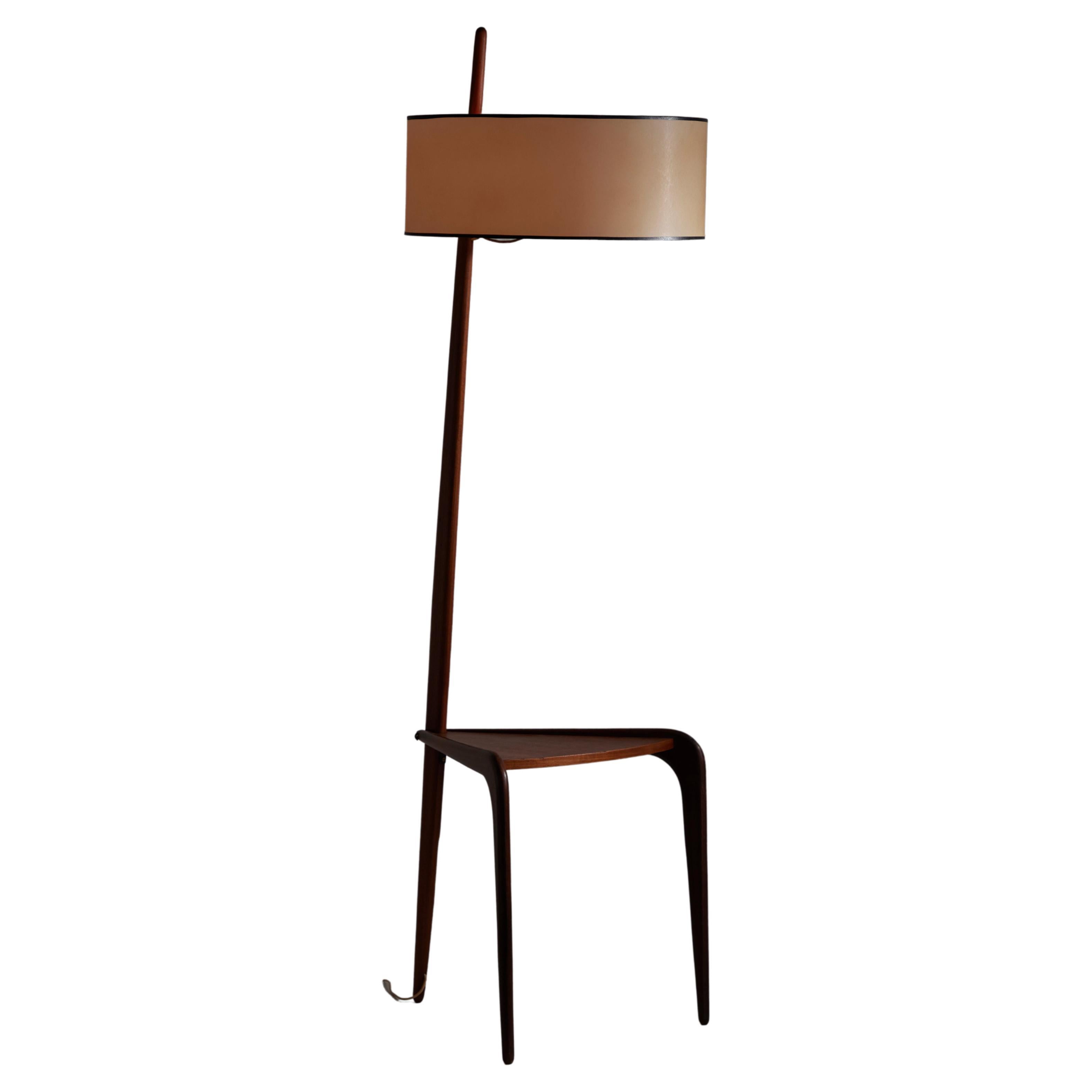 Rare Model 167.A82 Floor Lamp by Rispal For Sale