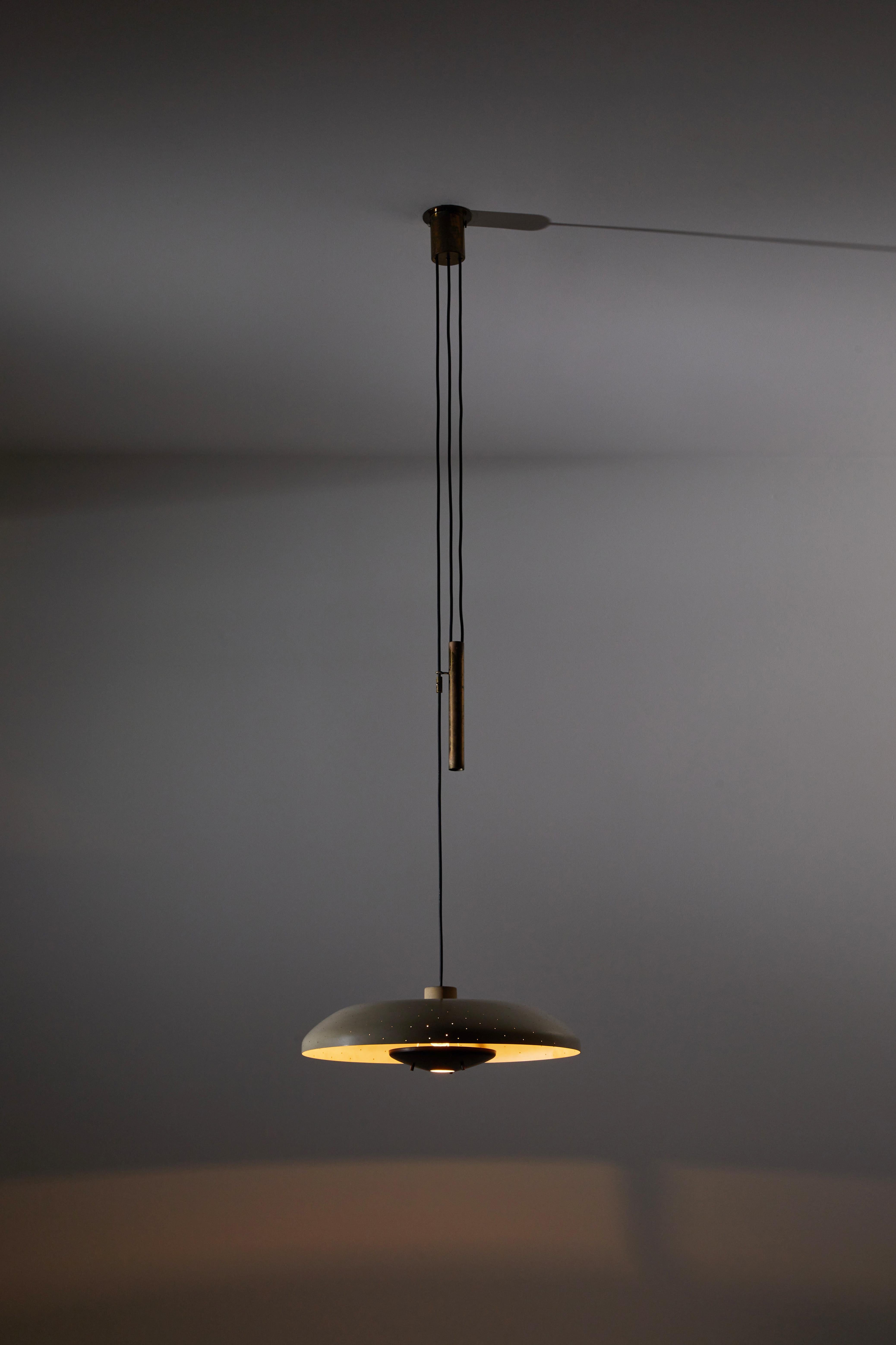 Mid-20th Century Rare Model 2069 Counterweight Suspension Light by Gino Sarfatti for Arteluce
