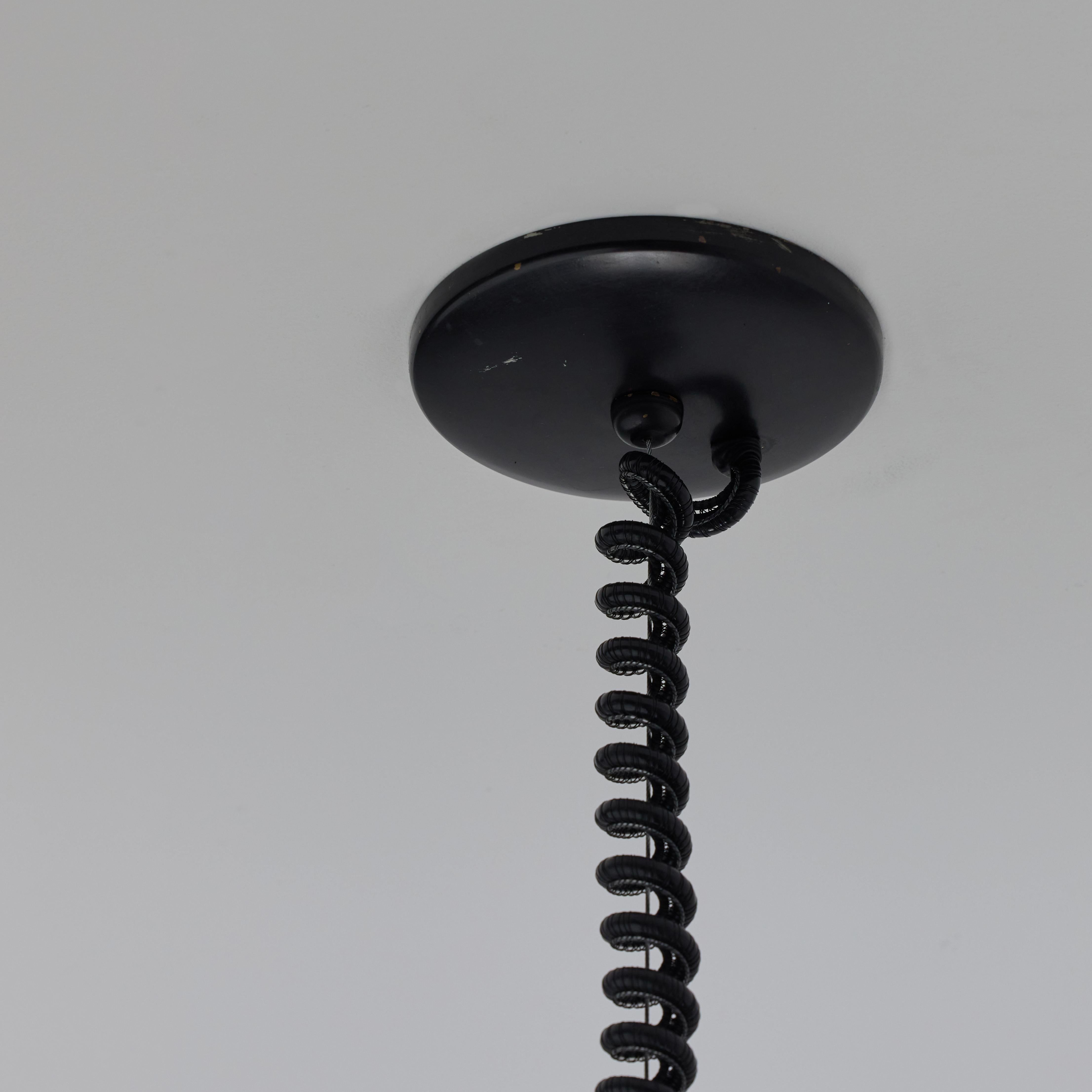 Enameled Rare Model 2119 Ceiling Light by Gino Sarfatti for Oluce For Sale