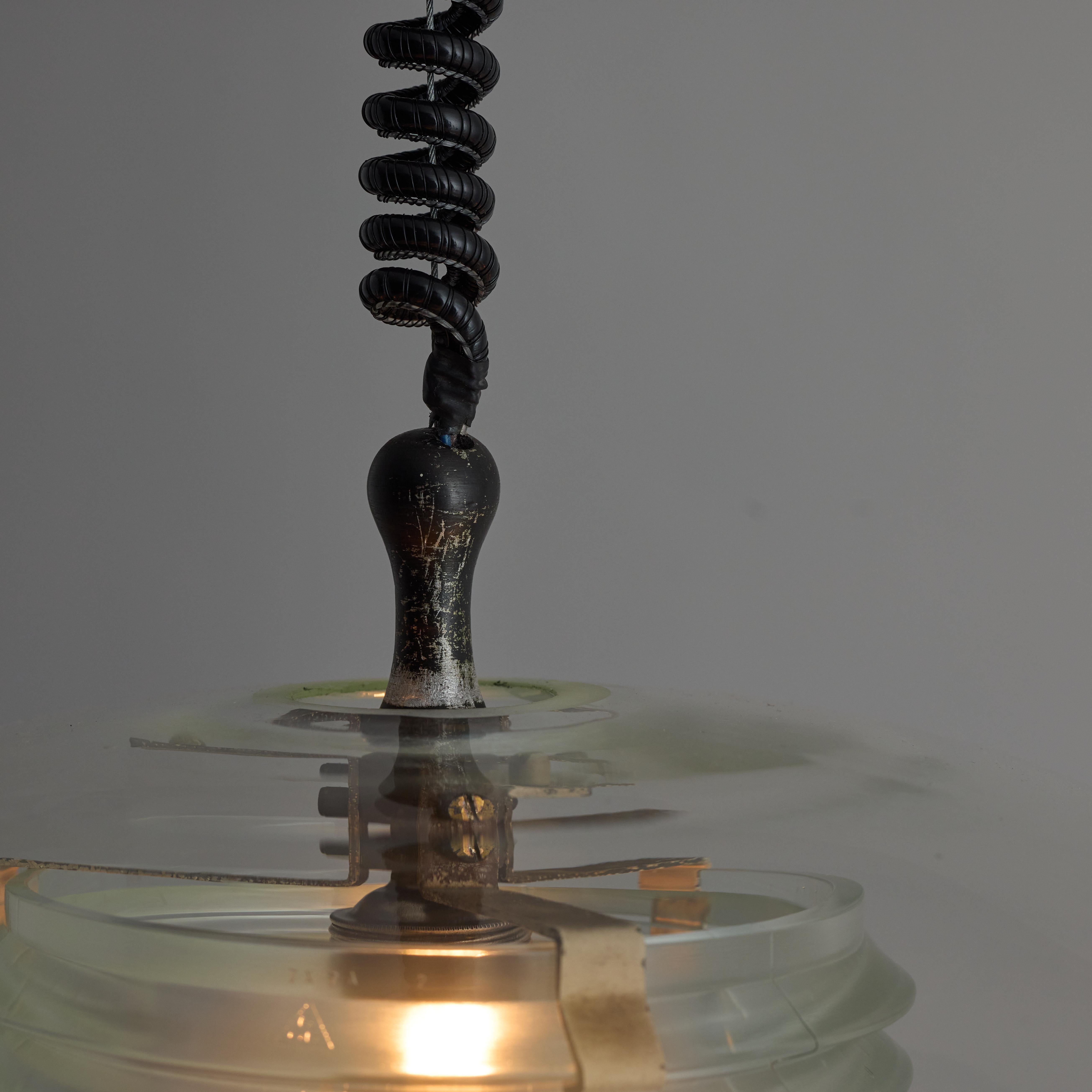 20th Century Rare Model 2119 Ceiling Light by Gino Sarfatti for Oluce For Sale