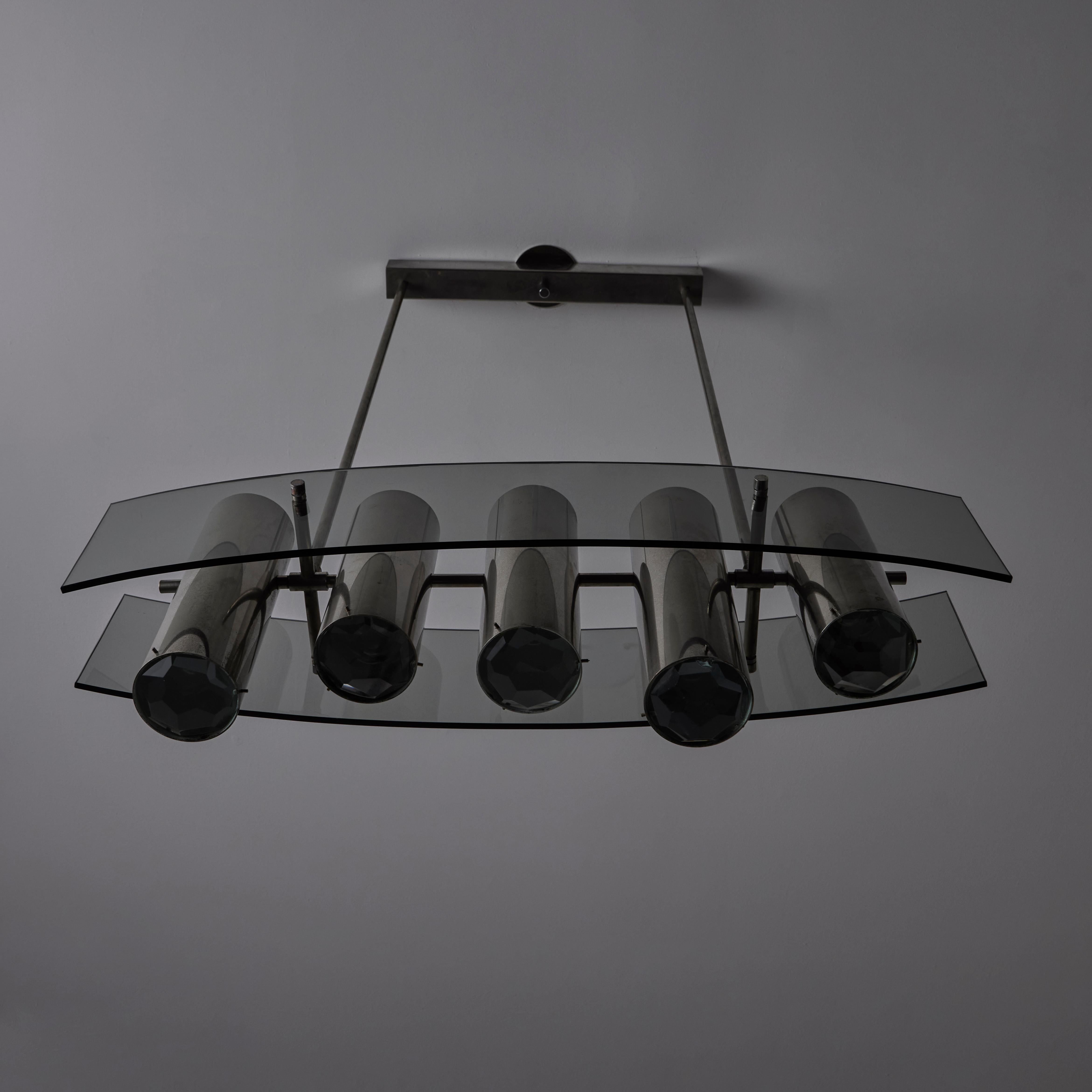 Rare Model 2177 Chandelier by Max Ingrand for Fontana Arte For Sale 5