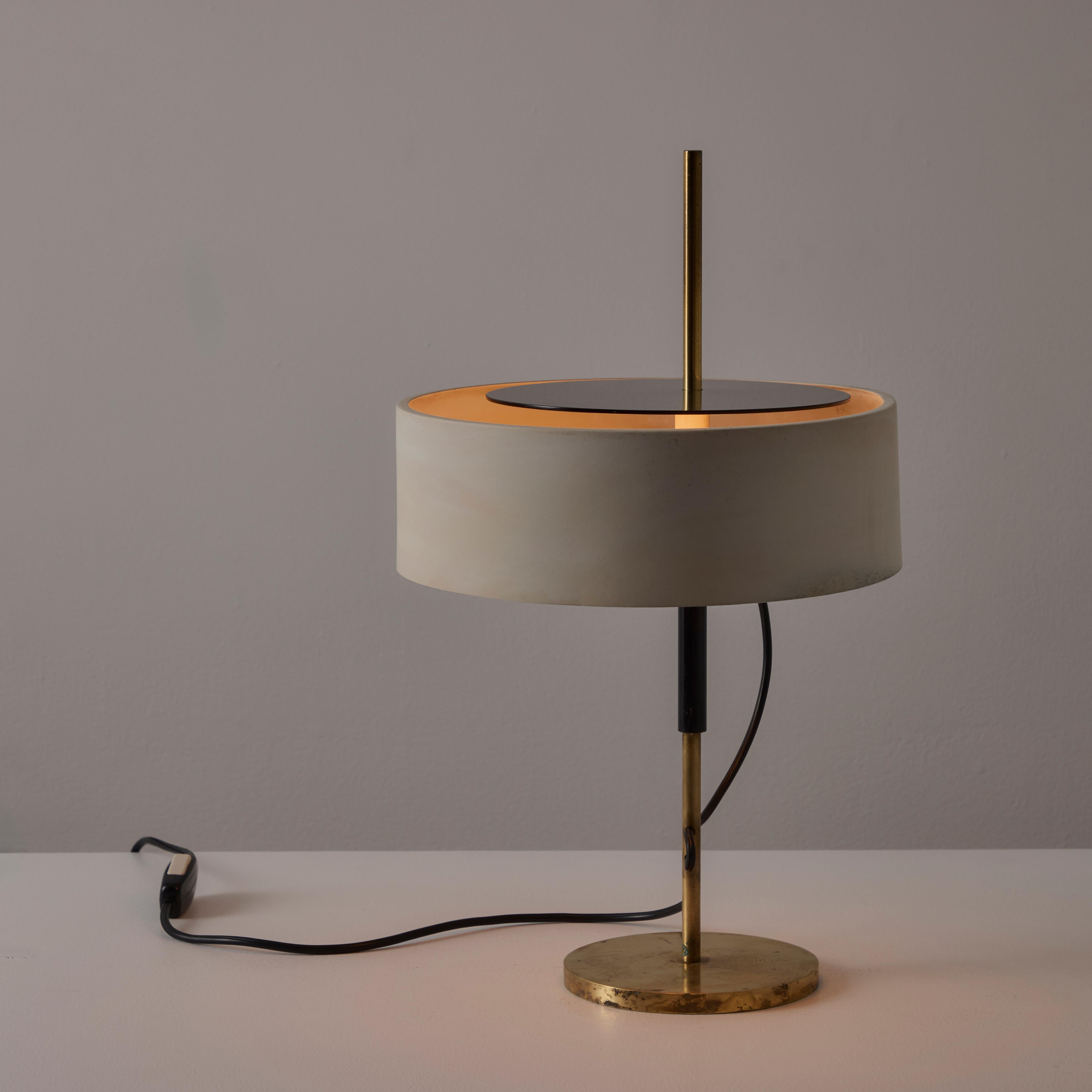 Enameled Rare Model 243 Table Lamp by Angelo Ostuni and Renato Forti for Oluce For Sale
