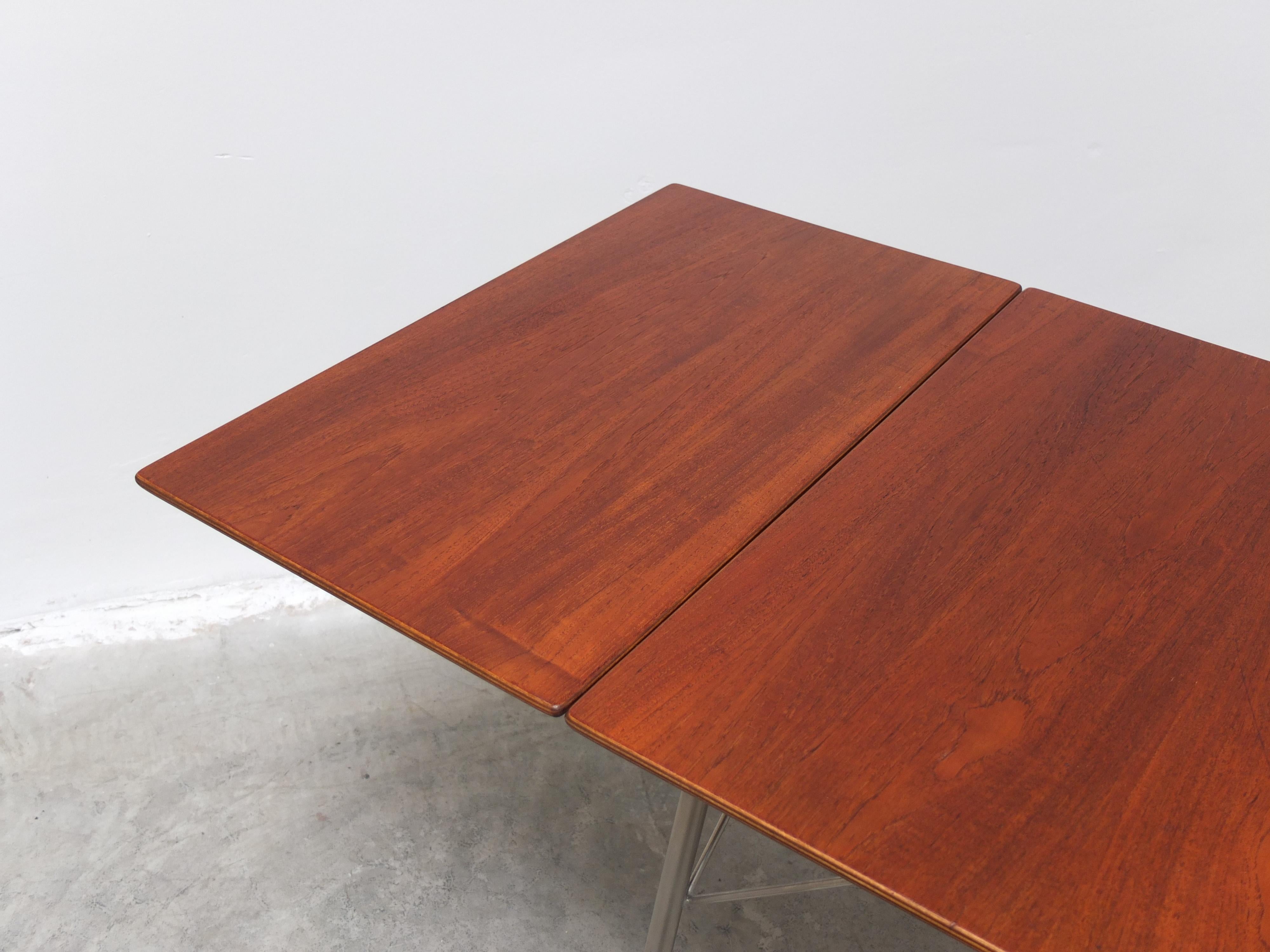 Rare Model '3601' Drop-Leaf Table by Arne Jacobsen for Fritz Hansen, 1950s 4