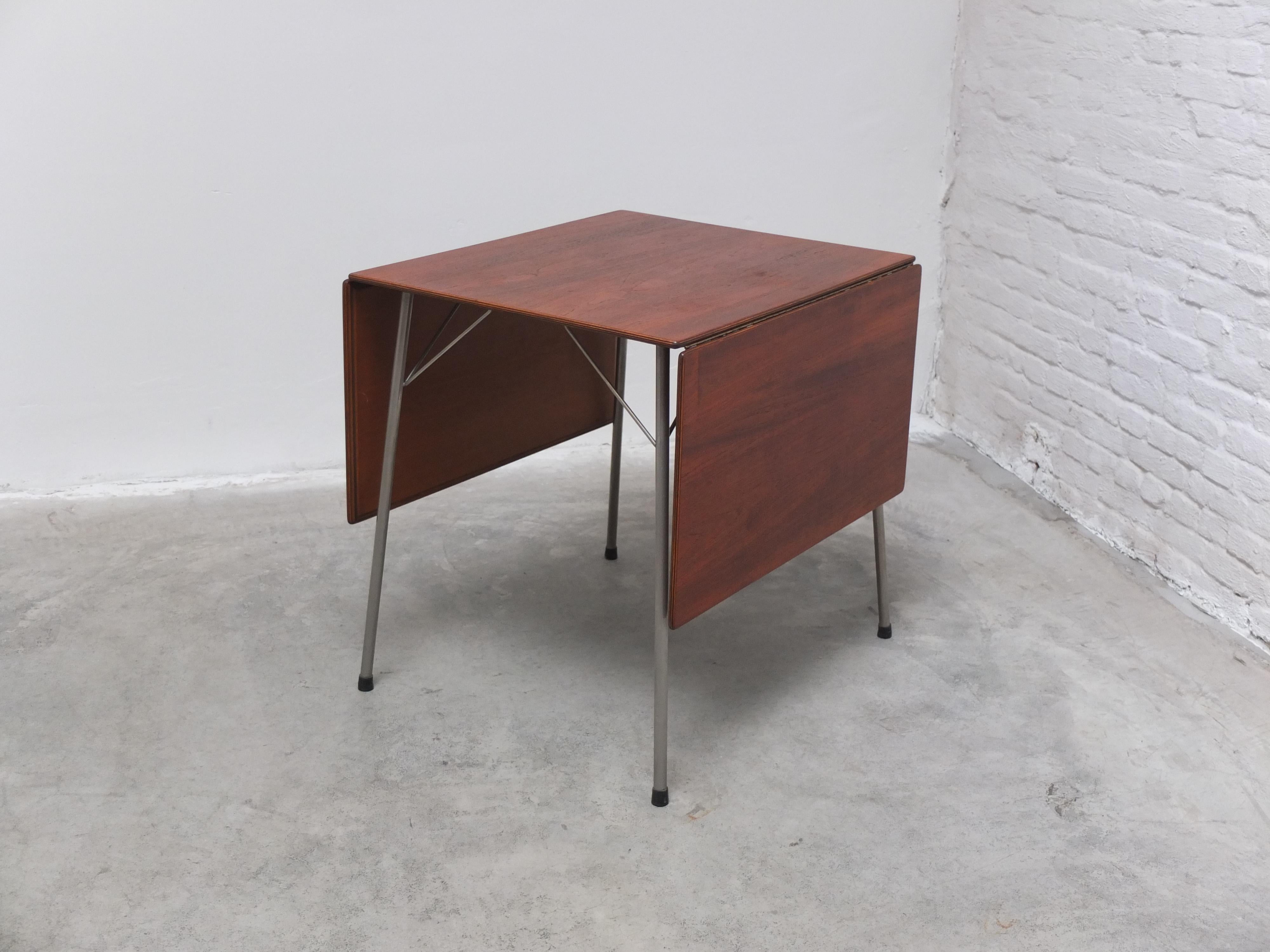 Rare Model '3601' Drop-Leaf Table by Arne Jacobsen for Fritz Hansen, 1950s 11