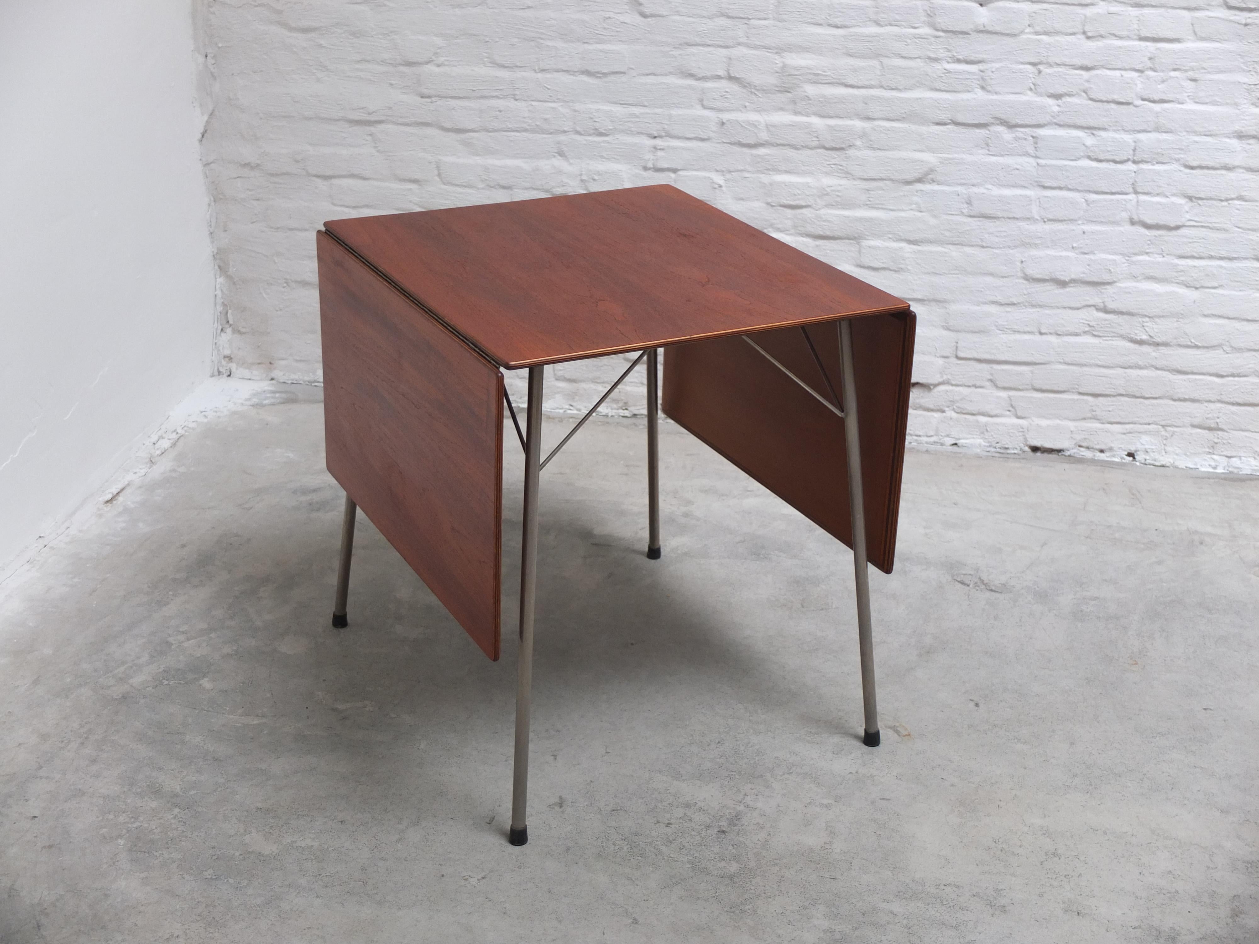 Rare Model '3601' Drop-Leaf Table by Arne Jacobsen for Fritz Hansen, 1950s 1