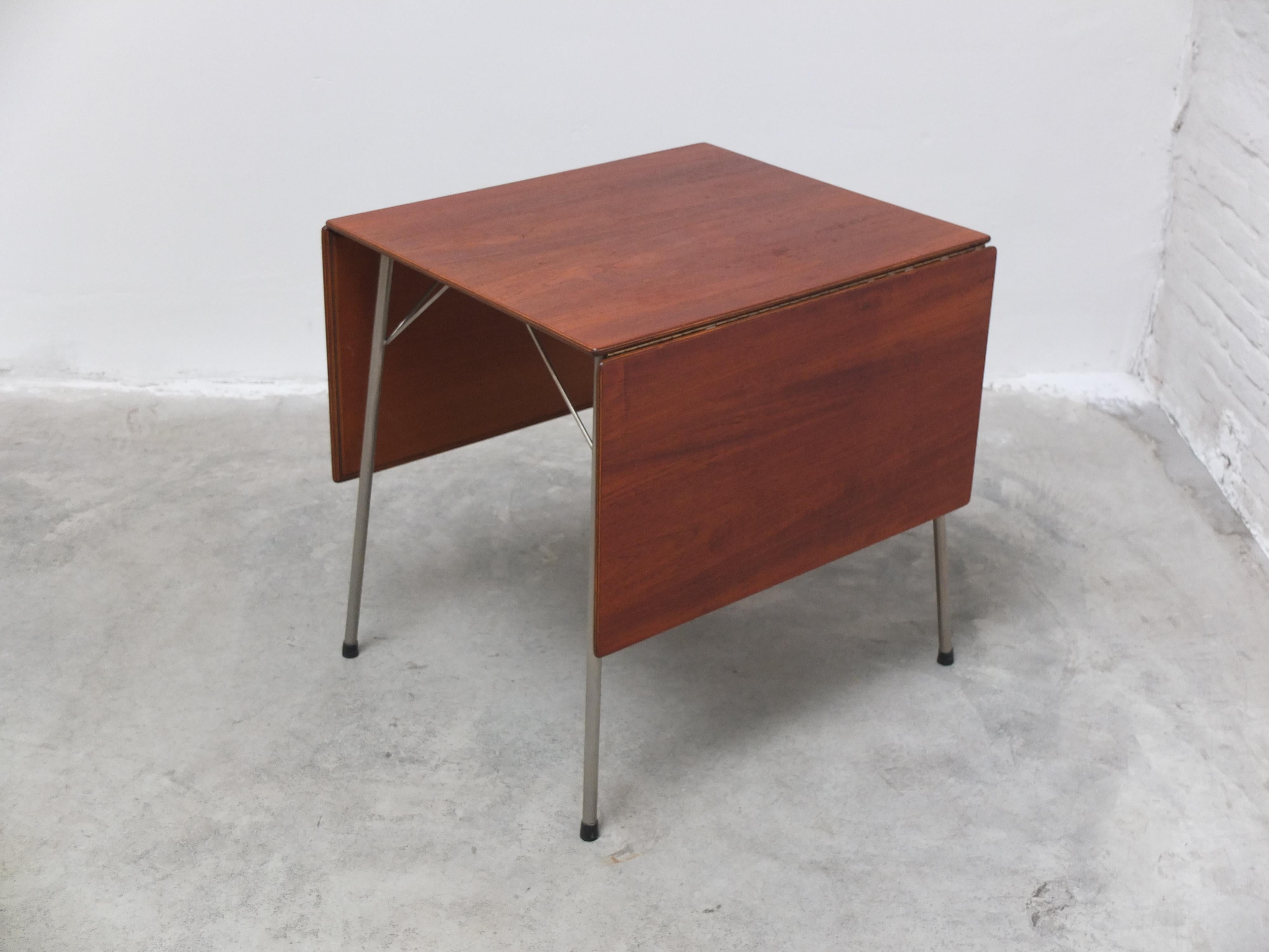 Rare Model '3601' Drop-Leaf Table by Arne Jacobsen for Fritz Hansen, 1950s 2