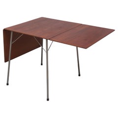 Rare Model '3601' Drop-Leaf Table by Arne Jacobsen for Fritz Hansen, 1950s