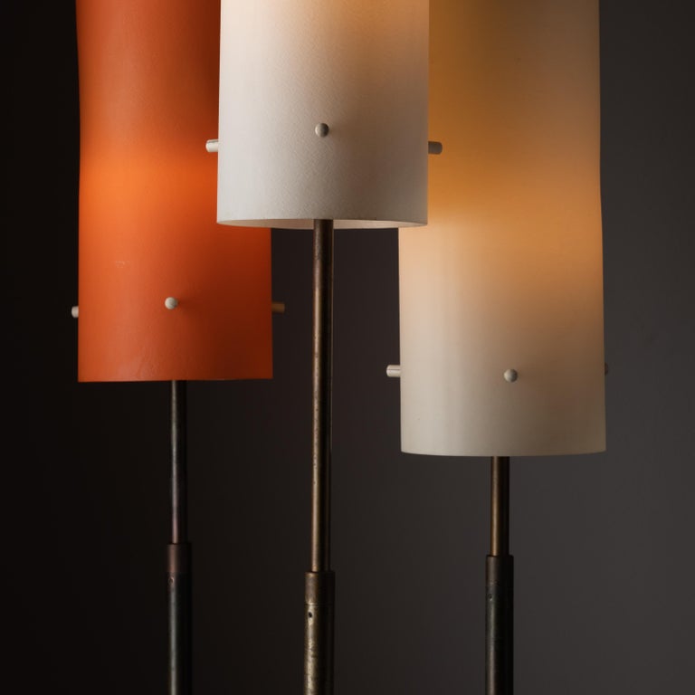 Patinated Rare Model 378 Floor Lamp by Tito Agnoli for Oluce For Sale