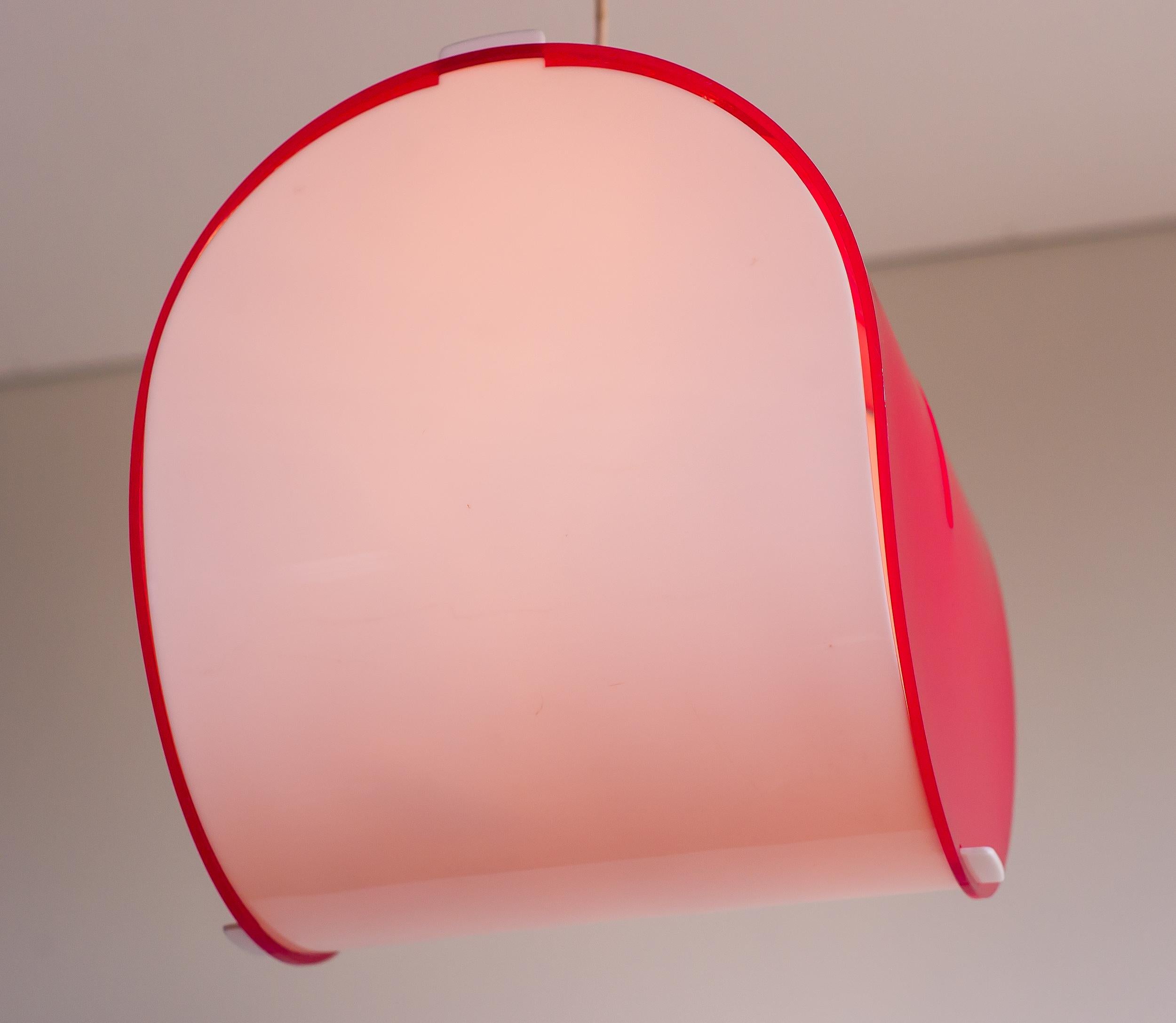 Rare Model 4065 Hanging Lamp by Gerd Lange for Kartell For Sale 3